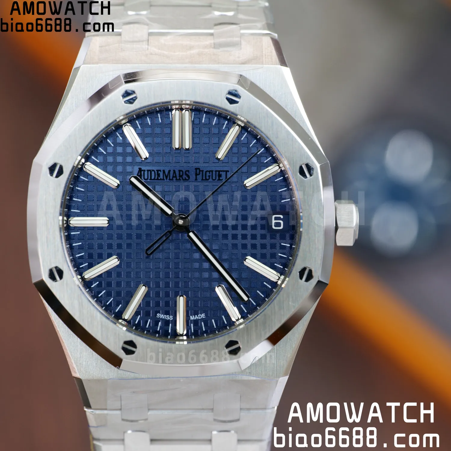 Custom Made AP Royal Oak 15510 SS TOP Factory (SW Factory Blue Dial、 DEEP Crystal) 70 b4b3526cde87892 AMO Watch