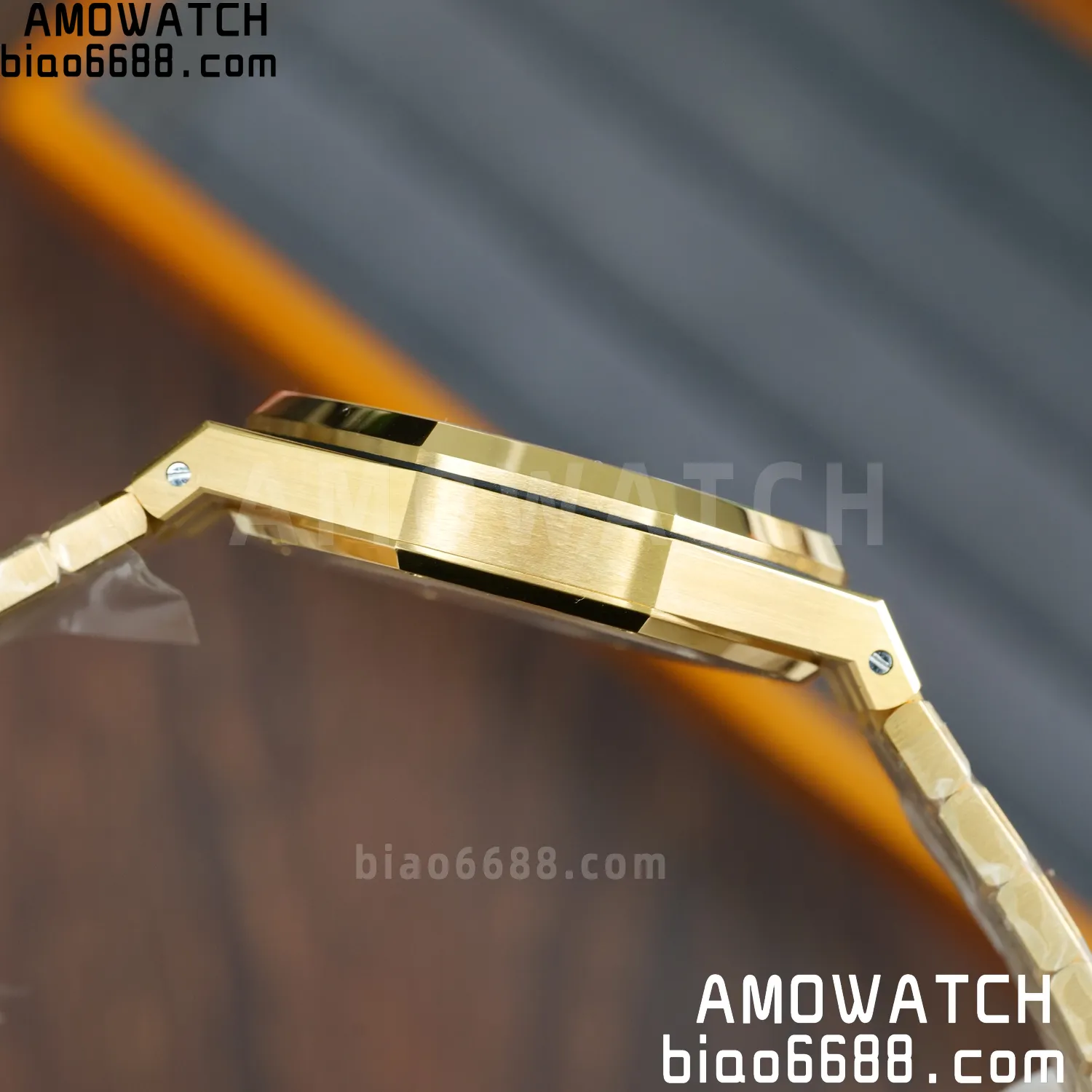 Custom Made AP Royal Oak 41mm Skeleton 15407 YG 18K Real Yellow Gold Plating 70 b520014dd0a91c4 阿默表行AmoWatch