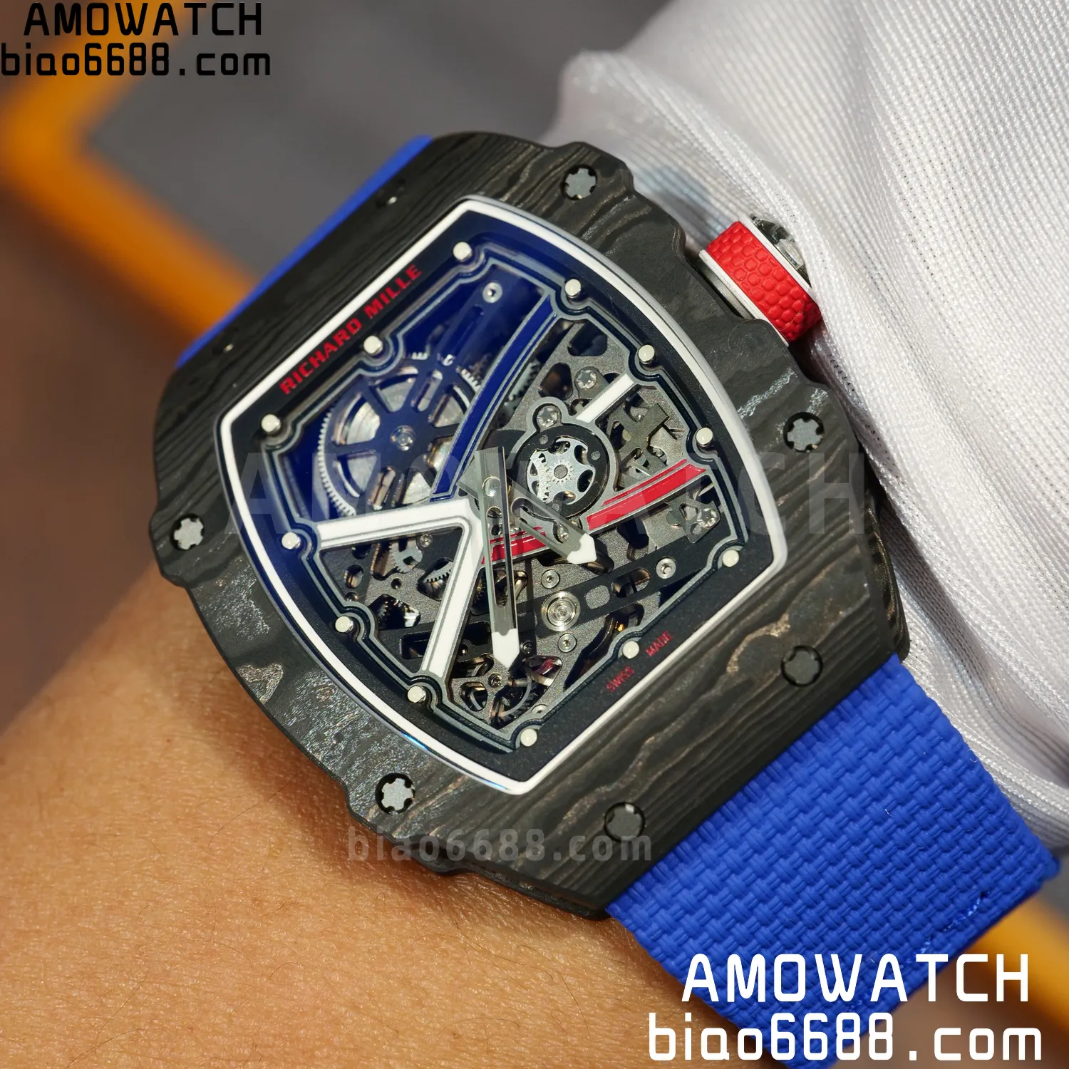 RICHARD MILLE RM67-02 Black NTPT Best Edition France Dial on Black Nylon strap CRMA7 Clone V9 98 b524d6a536484ff AMO Watch