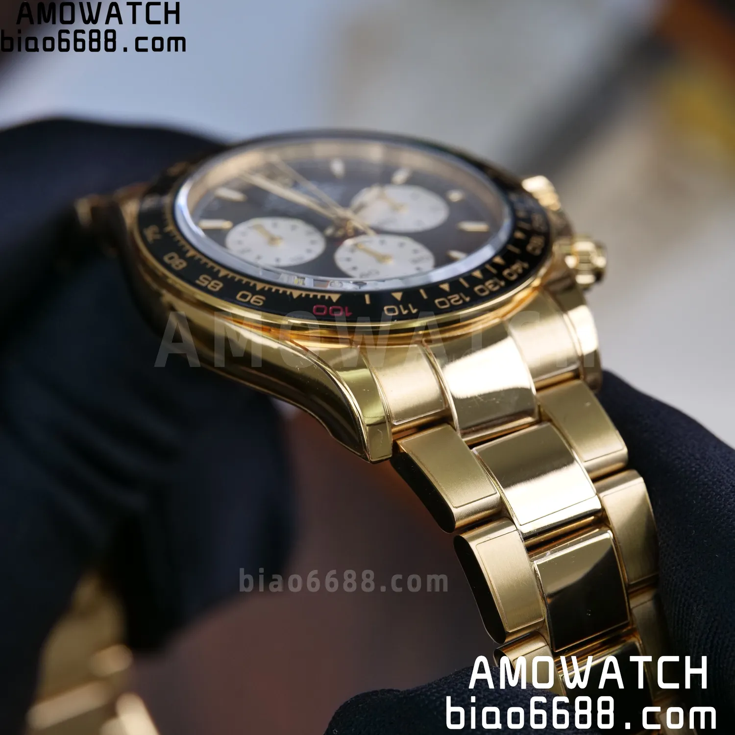 Custom Made Rolex Daytona 126529LN Le Mans QF 18K Yellow Gold Plated With Protective Film Applied 98 b66ddf028ddfc43 AMO Watch
