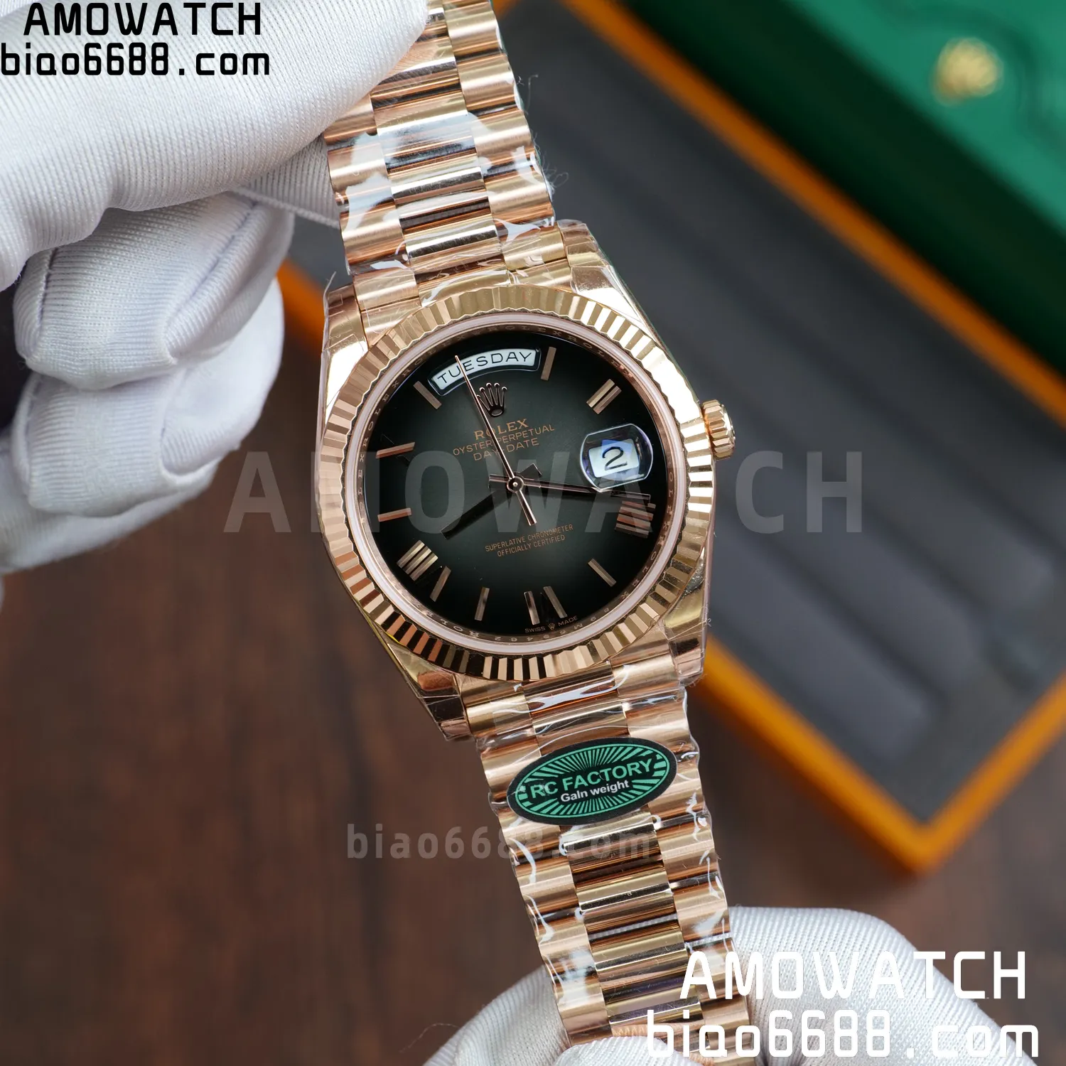 Rolex Day Date 40 RG 228236 RCF 1:1 Best Edition White Roman Dial on President Bracelet VR3255 (211g) 73 b6f3482c081572c AMO Watch