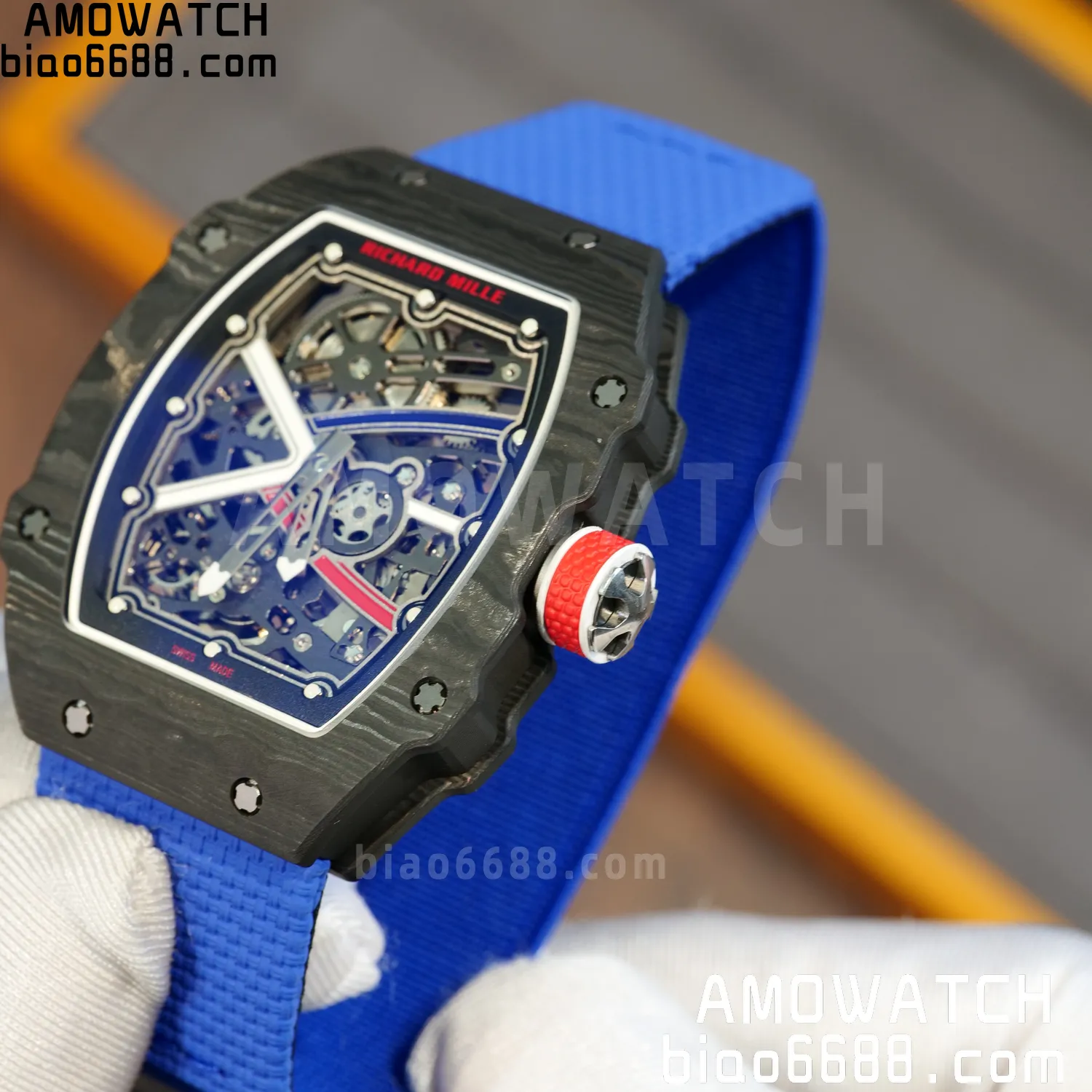 RICHARD MILLE RM67-02 Black NTPT Best Edition France Dial on Black Nylon strap CRMA7 Clone V9 82 b8778815ddab08b AMO Watch