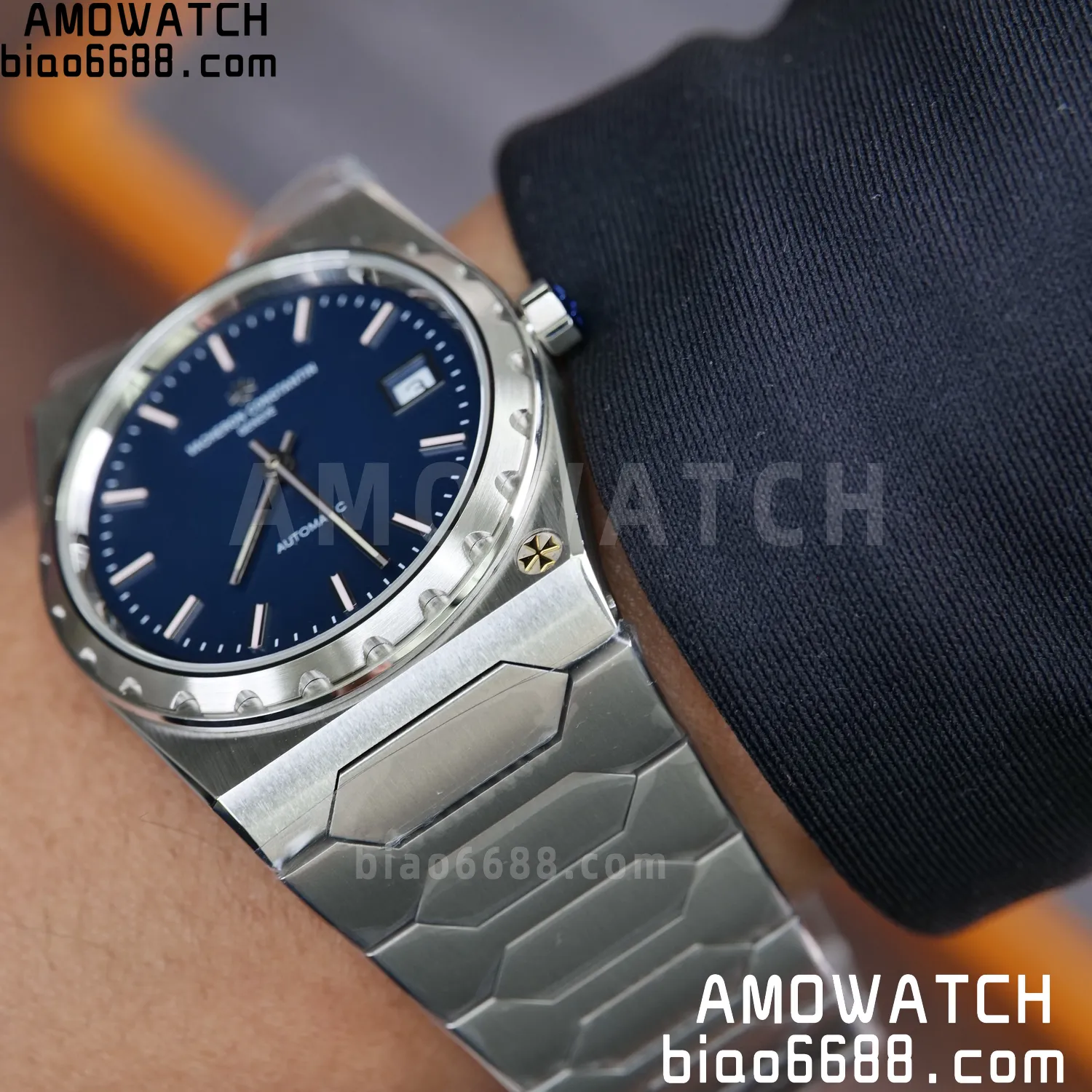 VC Historiques 4200H/222 SS PPF 1:1 Best Edition Blue Dial on SS Bracelet A2455 108 b9e5636b34d24d7 AMO Watch