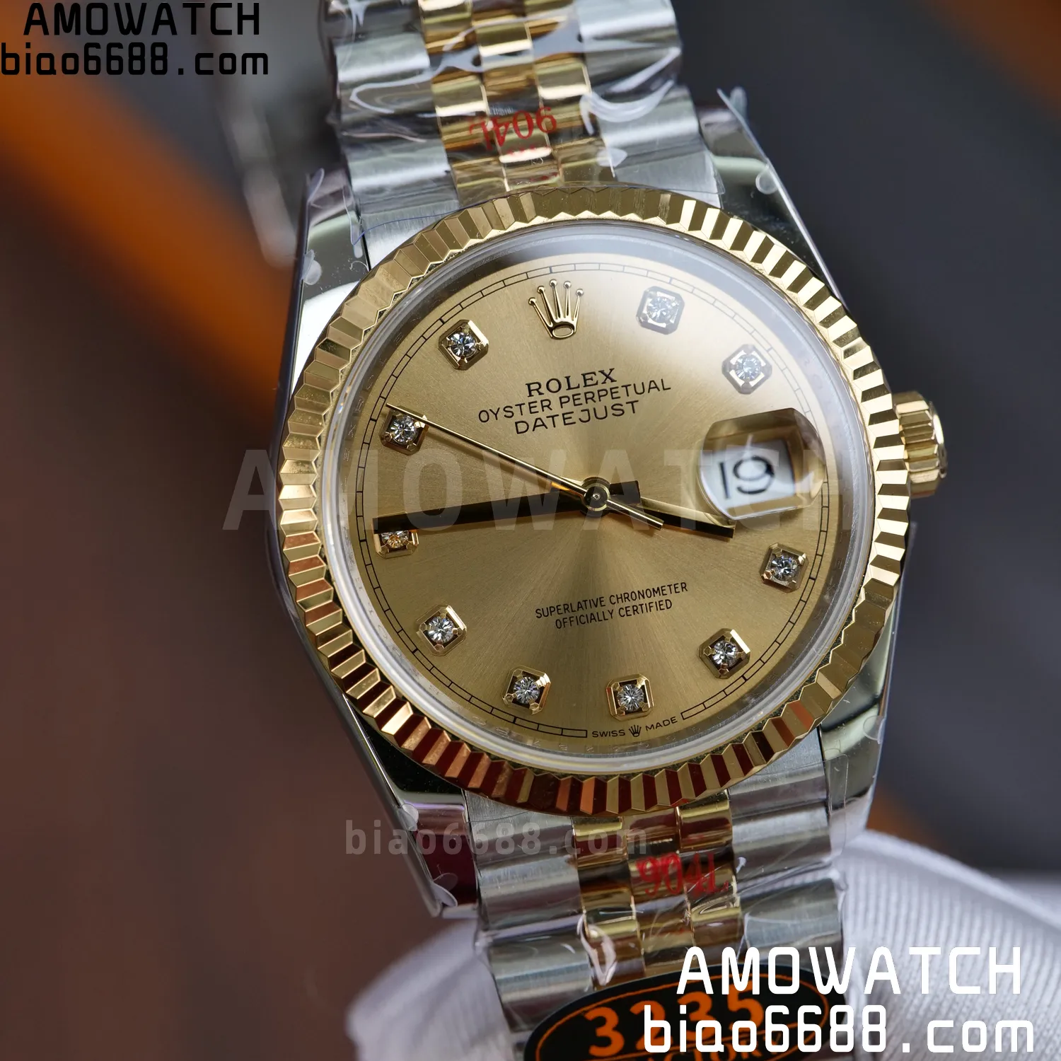 Rolex DateJust 36mm 126233 SS/YG QF 1:1 Best Edition 904L Steel YG Diamonds Dial on Jubilee Bracelet DD3235(Gain Weight) 78 bb4d9c2e390c005 AMO Watch