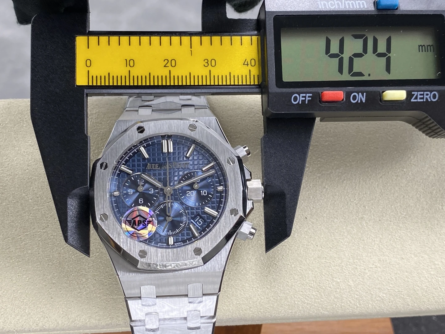 AP Royal Oak Chrono 26715 SS APSF 1:1 Best Edition Blue Dial on SS Bracelet A2385 44 bbc2cb9f91a5029 阿默表行AmoWatch