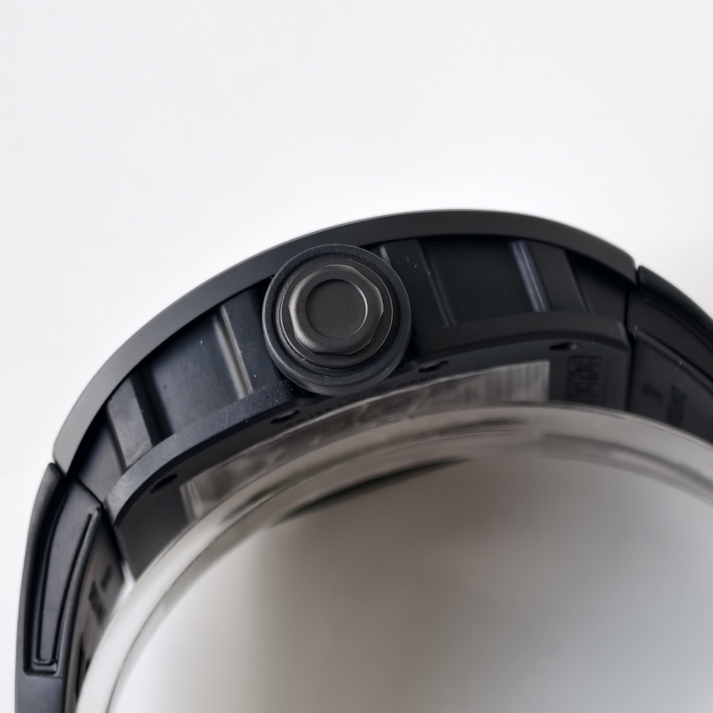 Richard Mille RM055 Black Ceramic UMI 1:1 Best Edition on Black/Red Inner Bezel on Shark Rubber Strap RMUL2 Free Sprung 24 bc2ba89c94741e6 AMO Watch