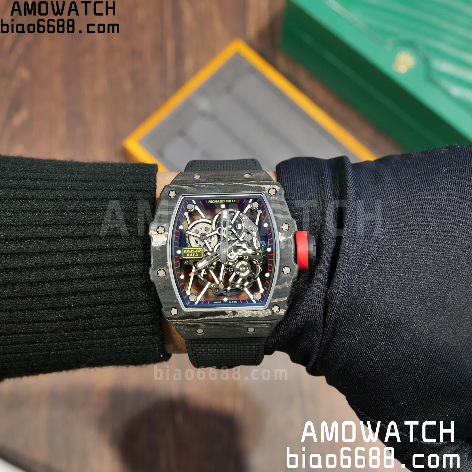 Custom Made RICHARD MILLE RM35-02 RM3502 NTPT APSF Free Sprung 104 bcdd75912ea1796 AMO Watch