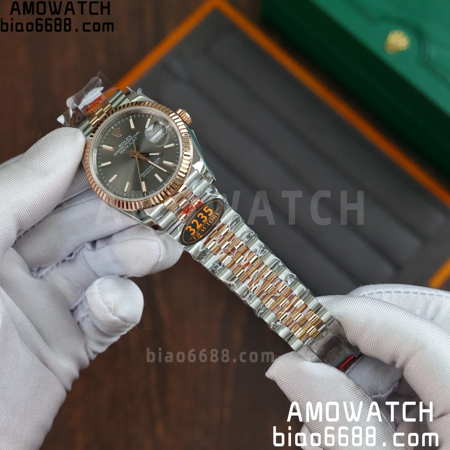 Rolex DateJust 36mm 126233 SS/RG QF 1:1 Best Edition 904L Steel Grey Dial on Jubilee Bracelet DD3235(Gain Weight) 69 bdb03ee2b2e2dc0 AMO Watch