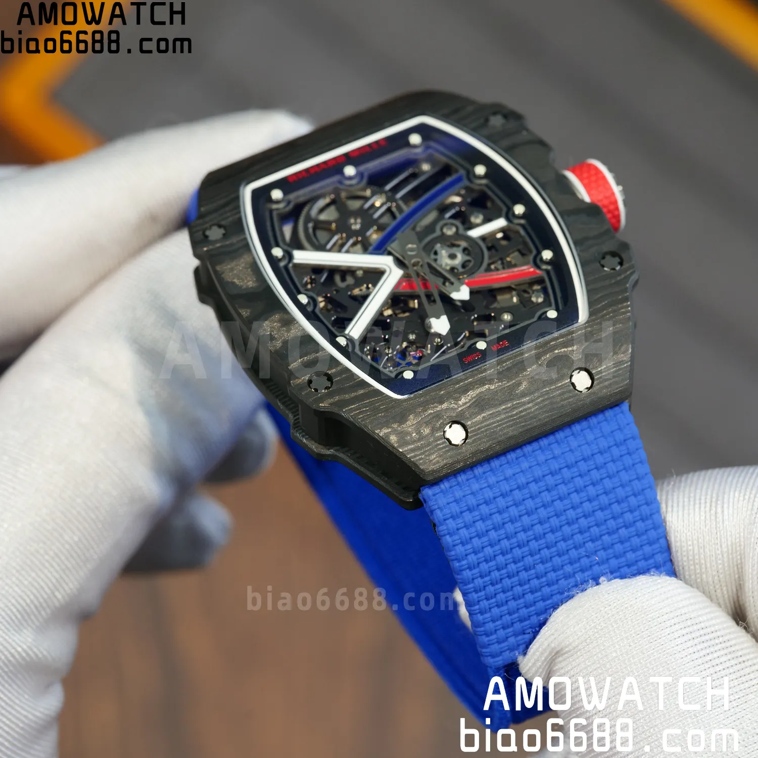 RICHARD MILLE RM67-02 Black NTPT Best Edition France Dial on Black Nylon strap CRMA7 Clone V9 80 c1605b2db9c8b10 AMO Watch