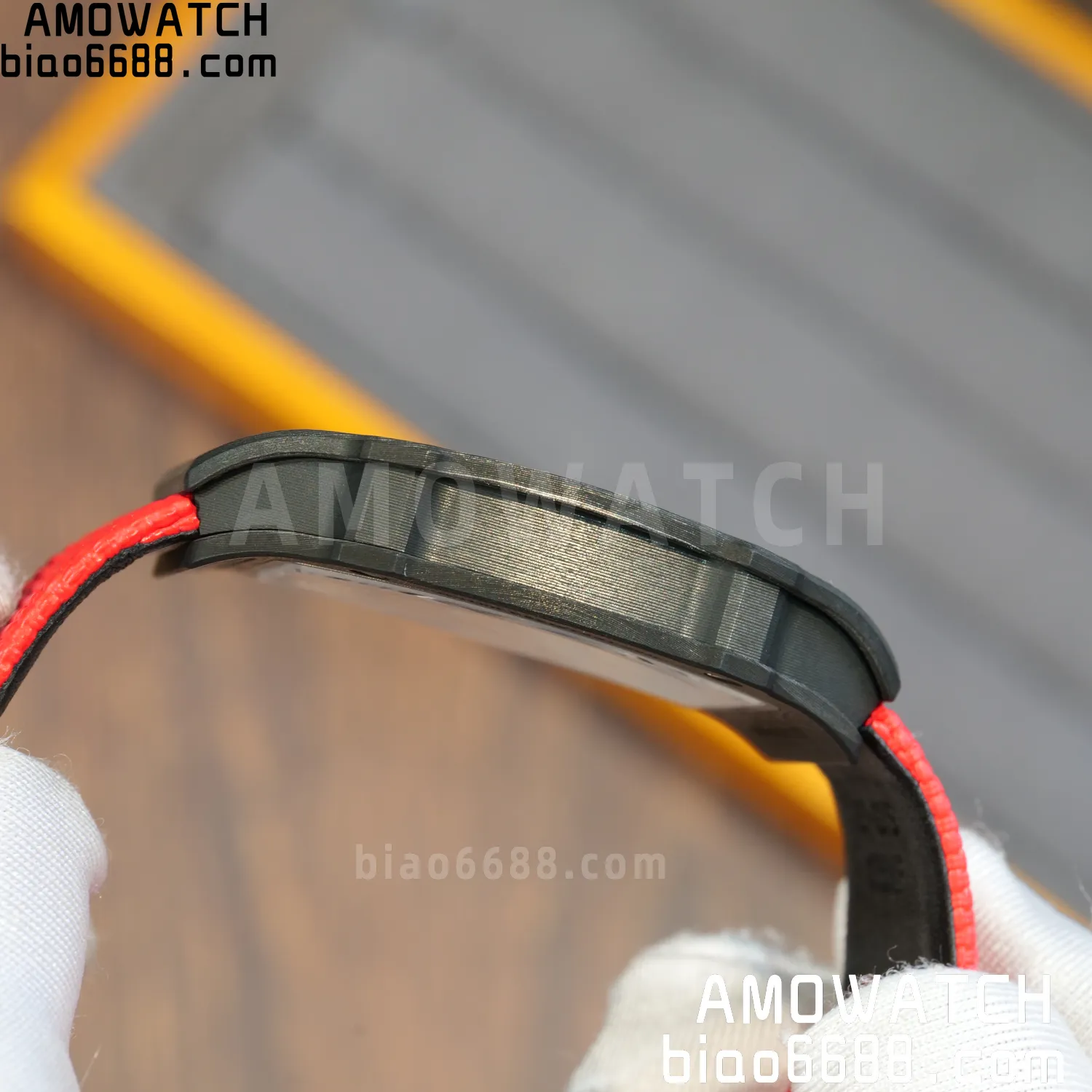 RICHARD MILLE RM67-02 Black NTPT Best Edition Italy Dial on Red Nylon strap CRMA7 Clone V9 82 c445468f1d148a6 AMO Watch