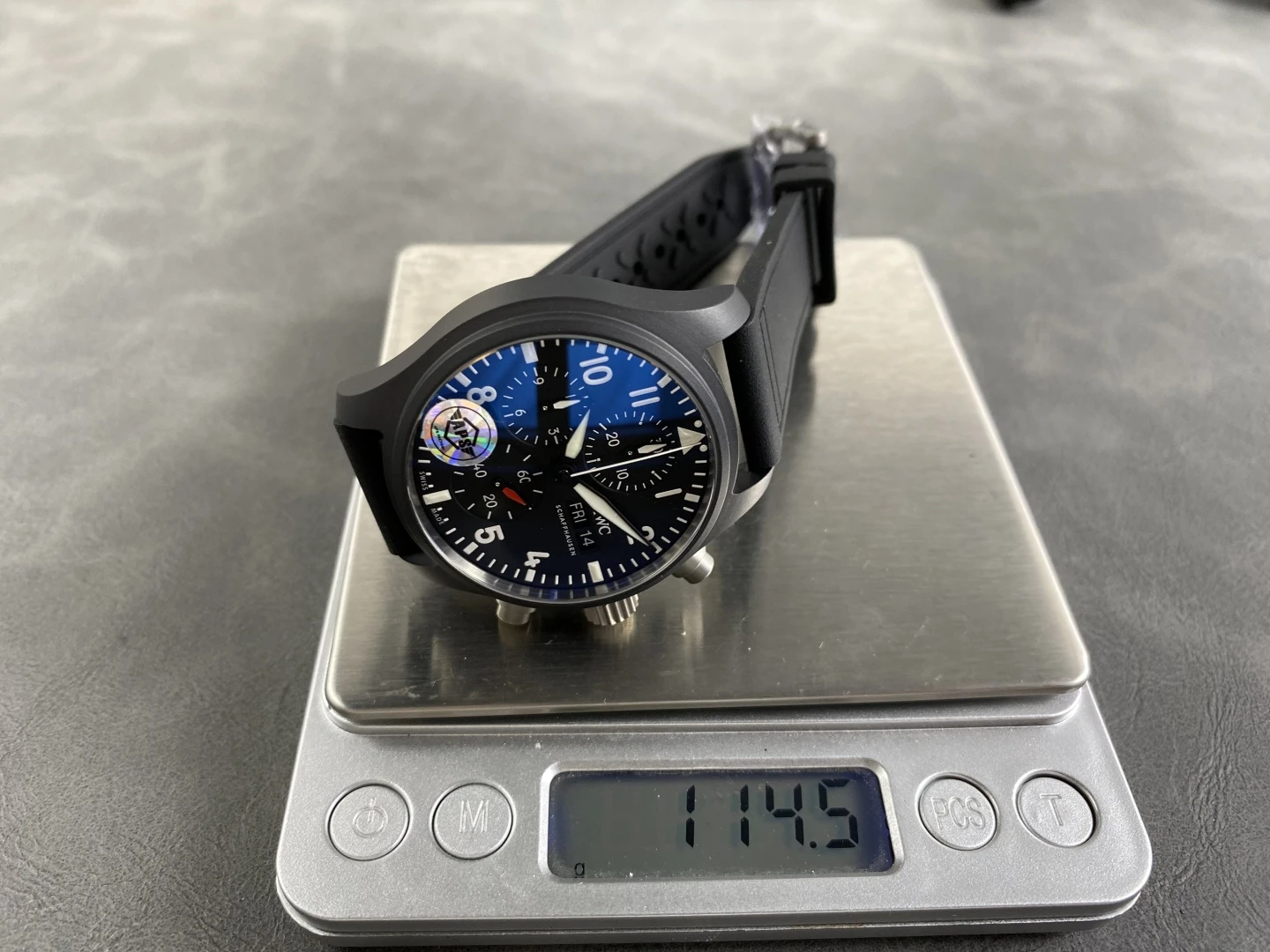 IWC Pilot Chrono IW389401 Black Ceramic APSF 1:1 Best Edition Black Dial SA69385 Super Clone 42 c58e86aaef4ca35 AMO Watch