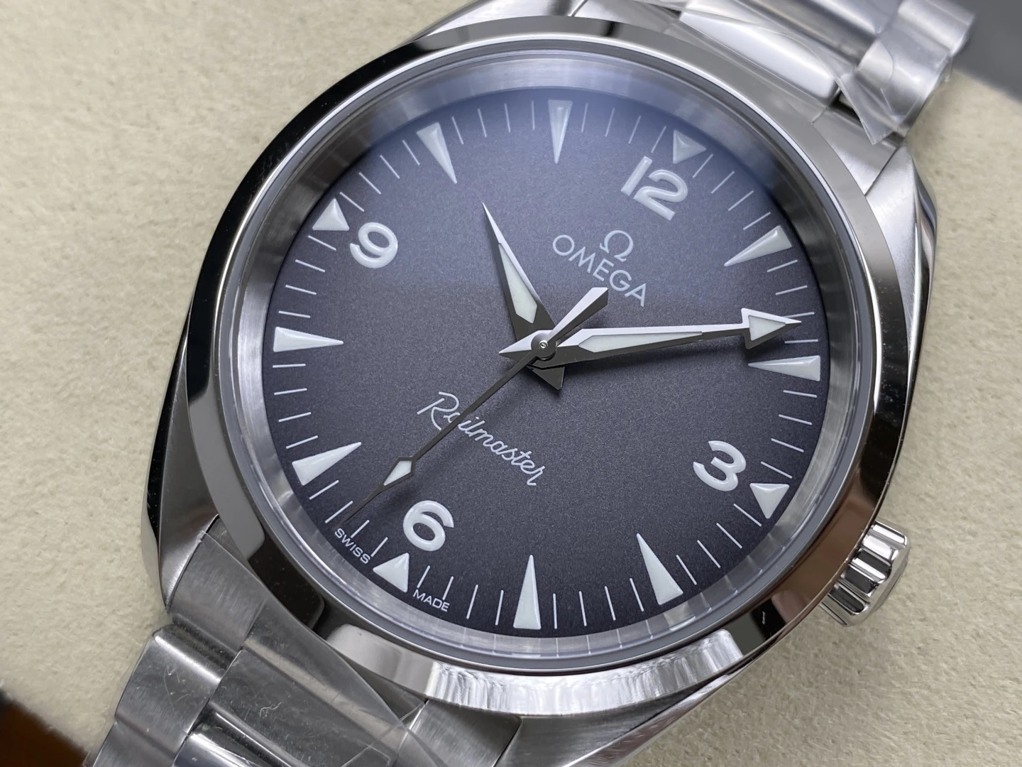 OMEGA Seamaster Heritage Railmaster VSF 1:1 Best Edition Gray Dial on SS Bracelet VS8806 Super Clone 29 c5f0602d6f54e43 AMO Watch