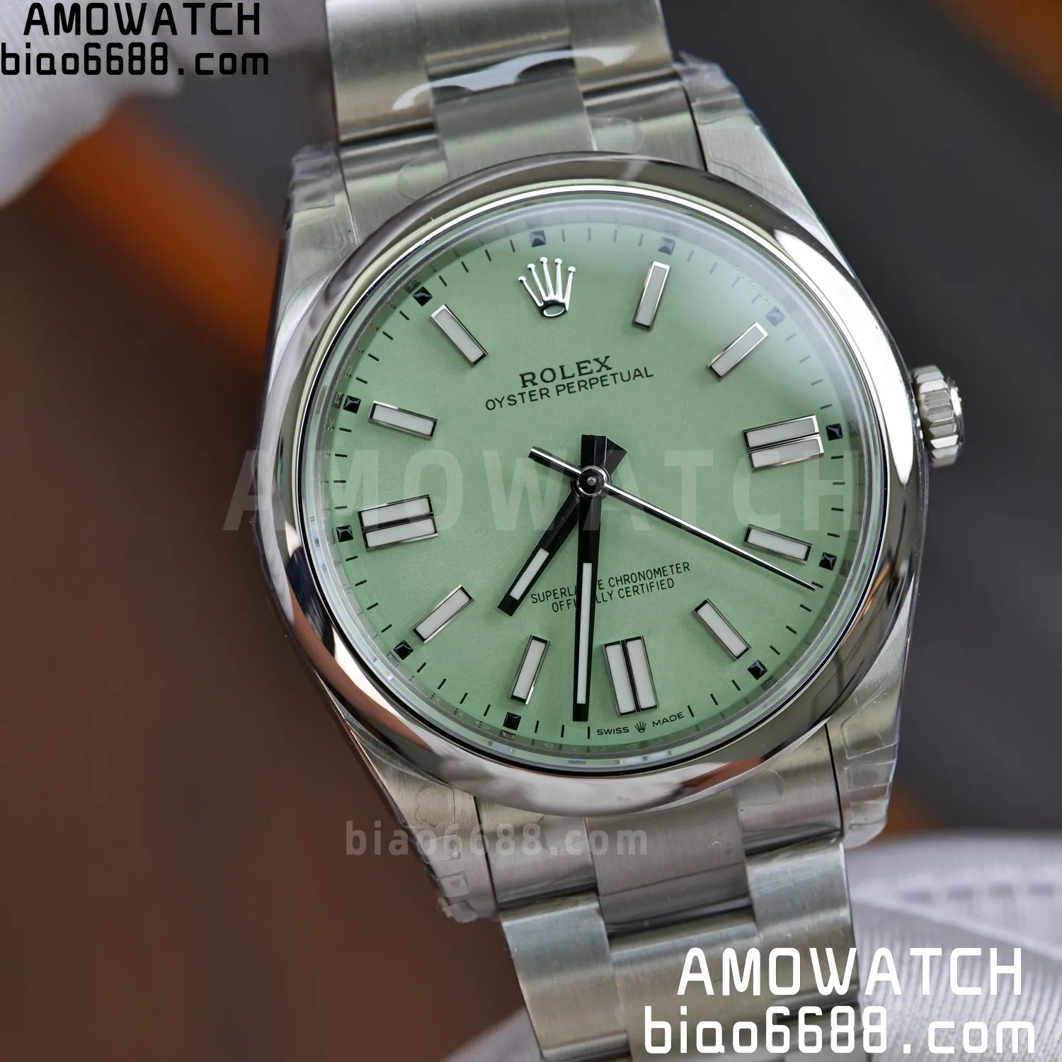 Rolex Oyster Perpetual 124300 41mm VSF 1:1 Best Edition 904L Steel Green Dial VS3235 60 c69d72739f4cc81 AMO Watch