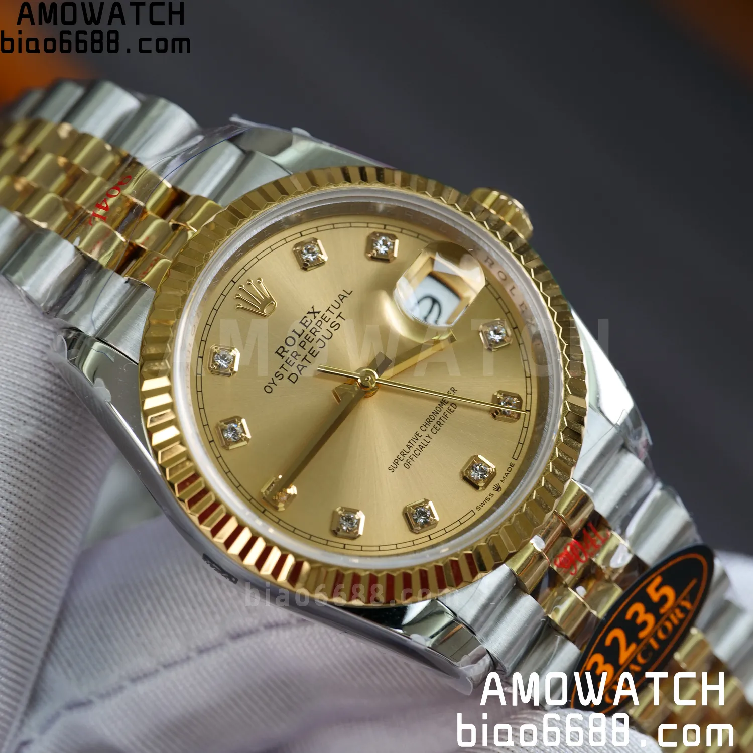 Rolex DateJust 36mm 126233 SS/YG QF 1:1 Best Edition 904L Steel YG Diamonds Dial on Jubilee Bracelet DD3235(Gain Weight) 74 c6ae03e78457231 AMO Watch
