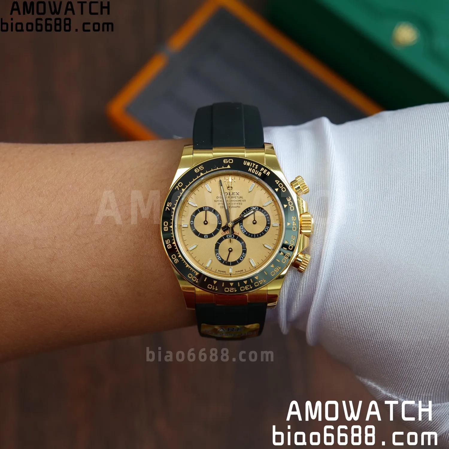 Rolex Daytona 126518 YG ARF 1:1 Best Edition YG Stick Dial on Oysterflex Strap DD4131 V2 (Weighted) 160g 80 c6c573abb4a1c68 AMO Watch