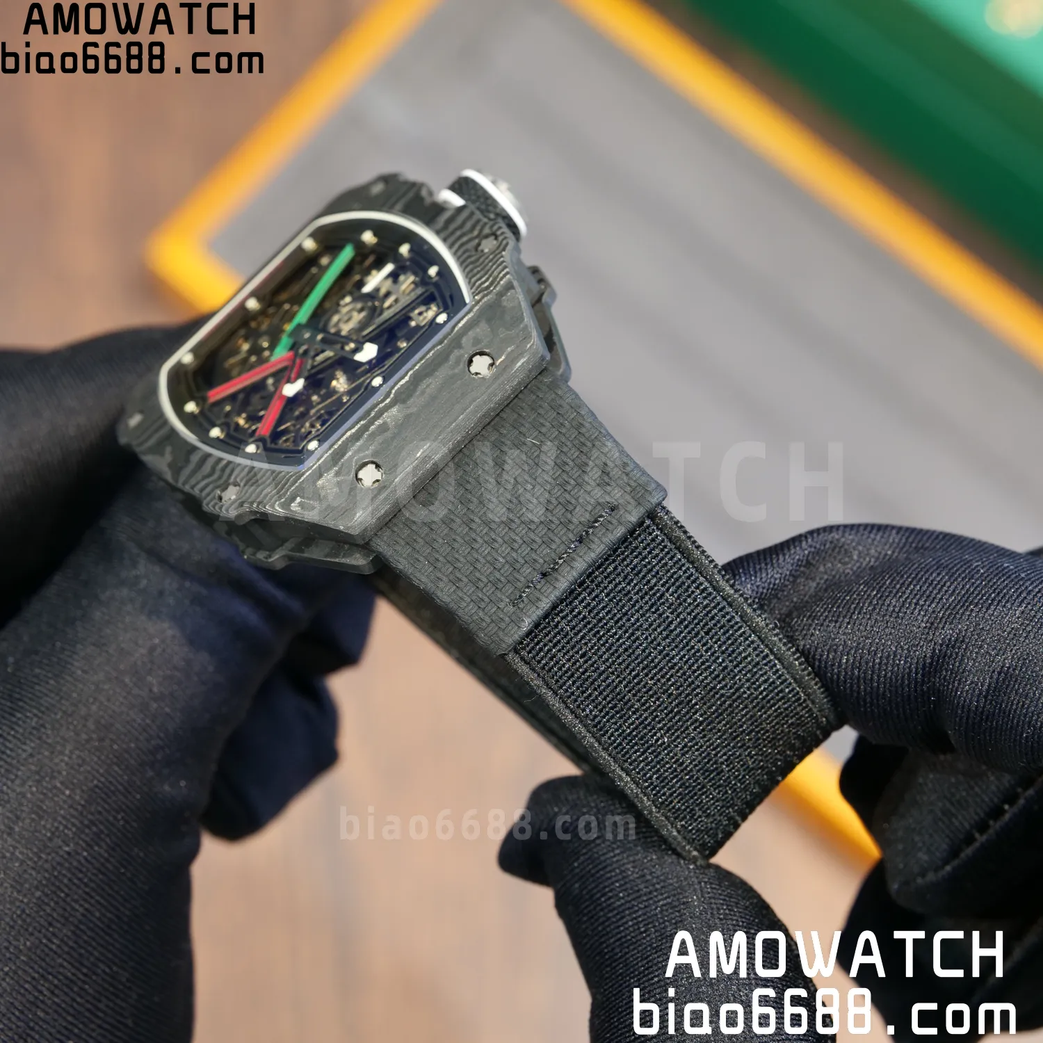 RICHARD MILLE RM67-02 Black NTPT AVF Best Edition UAE Dial on Black Nylon strap CRMA7 Clone 78 c745df7472e1eac AMO Watch