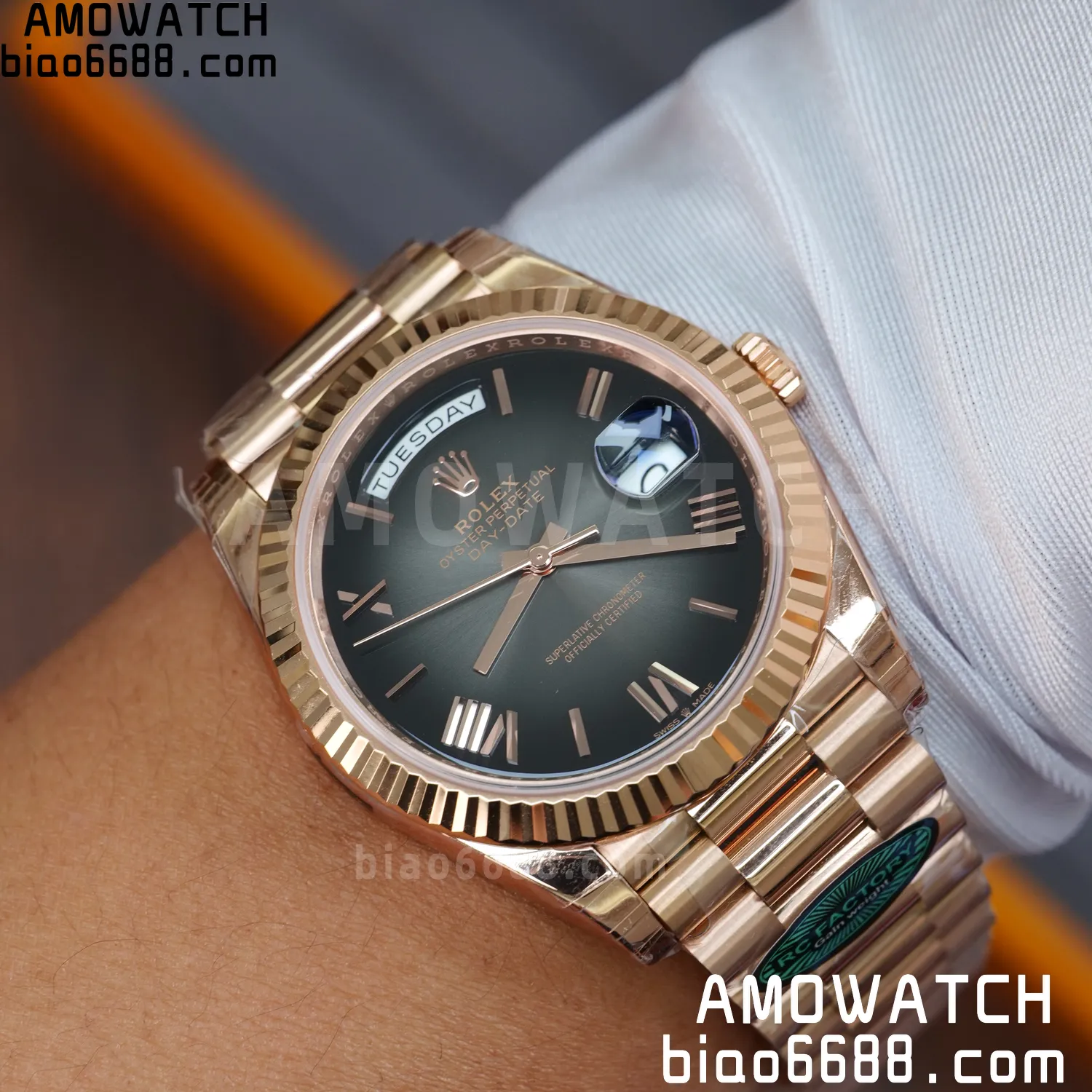 Rolex Day Date 40 RG 228236 RCF 1:1 Best Edition White Roman Dial on President Bracelet VR3255 (211g) 99 c759f3cf46f32ee AMO Watch