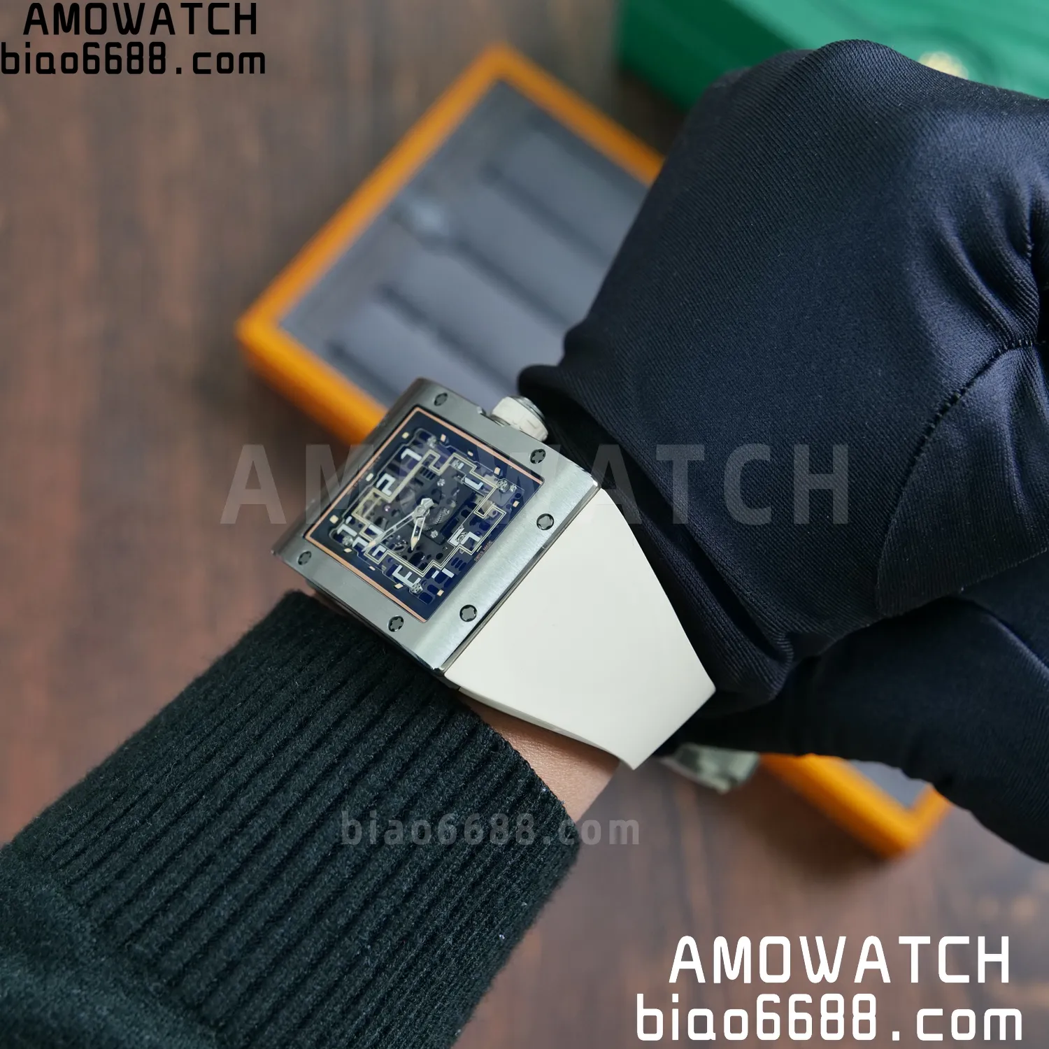 RICHARD MILLE Umi Maker's RM16-02 Titanium Skeleton Dial on Rubber strap CRMA9 Super Clone 137 c797577ae5e5e59 AMO Watch