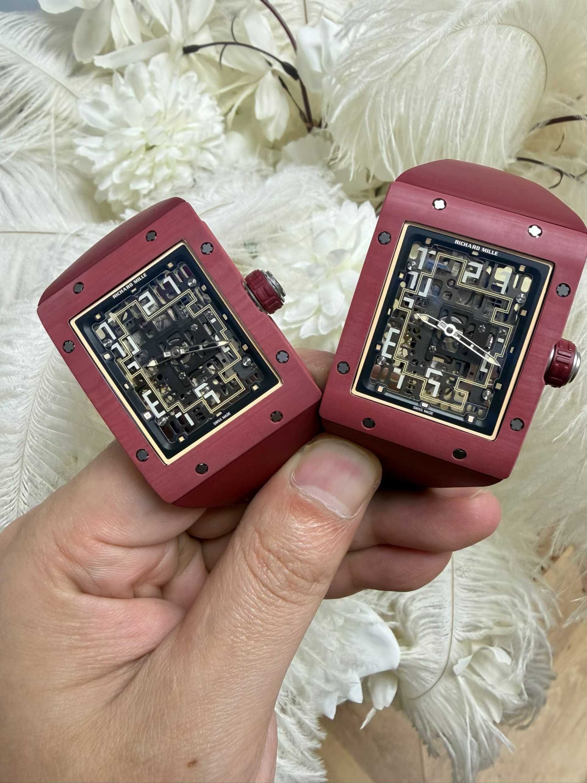 RICHARD MILLE Umi Maker's Red carbon RM16-02 Skeleton Dial on Rubber strap CRMA9 Super Clone 13 cb8af66b06ee18b 阿默表行AmoWatch