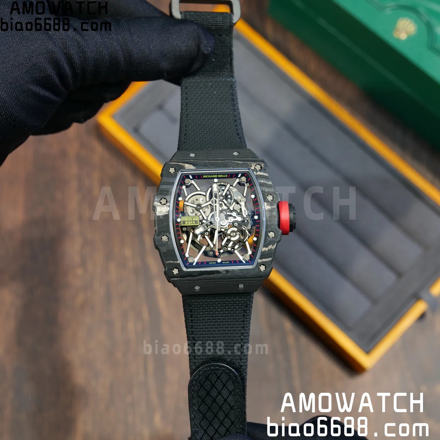 Custom Made RICHARD MILLE RM35-02 RM3502 NTPT APSF Free Sprung 76 cf4fdd1401203d3 AMO Watch