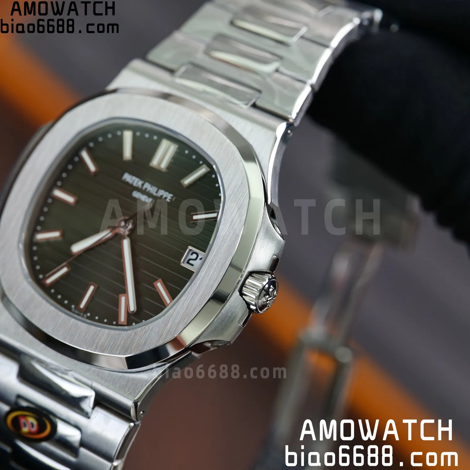 PP Nautilus 5711 DDF 1:1 Best Edition Green Dial on SS Bracelet DD330 Super Clone 75 d1bfbcd720746b0 AMO Watch