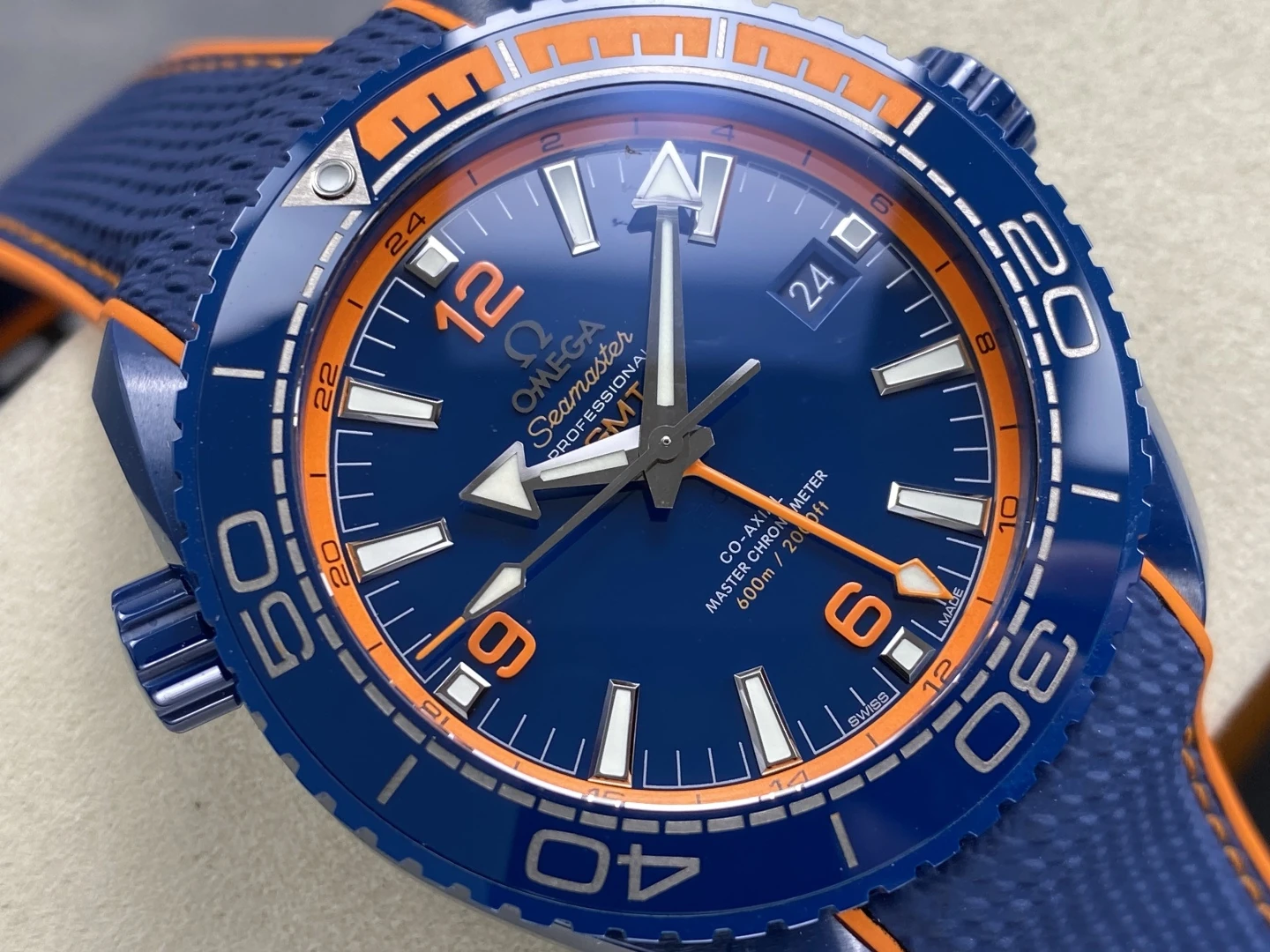 Planet Ocean 45.5mm Big Blue Real Ceramic VSF 1:1 Best Edition on Blue Rubber Strap A8906 Super Clone v4 35 d1d05620dcdda07 AMO Watch