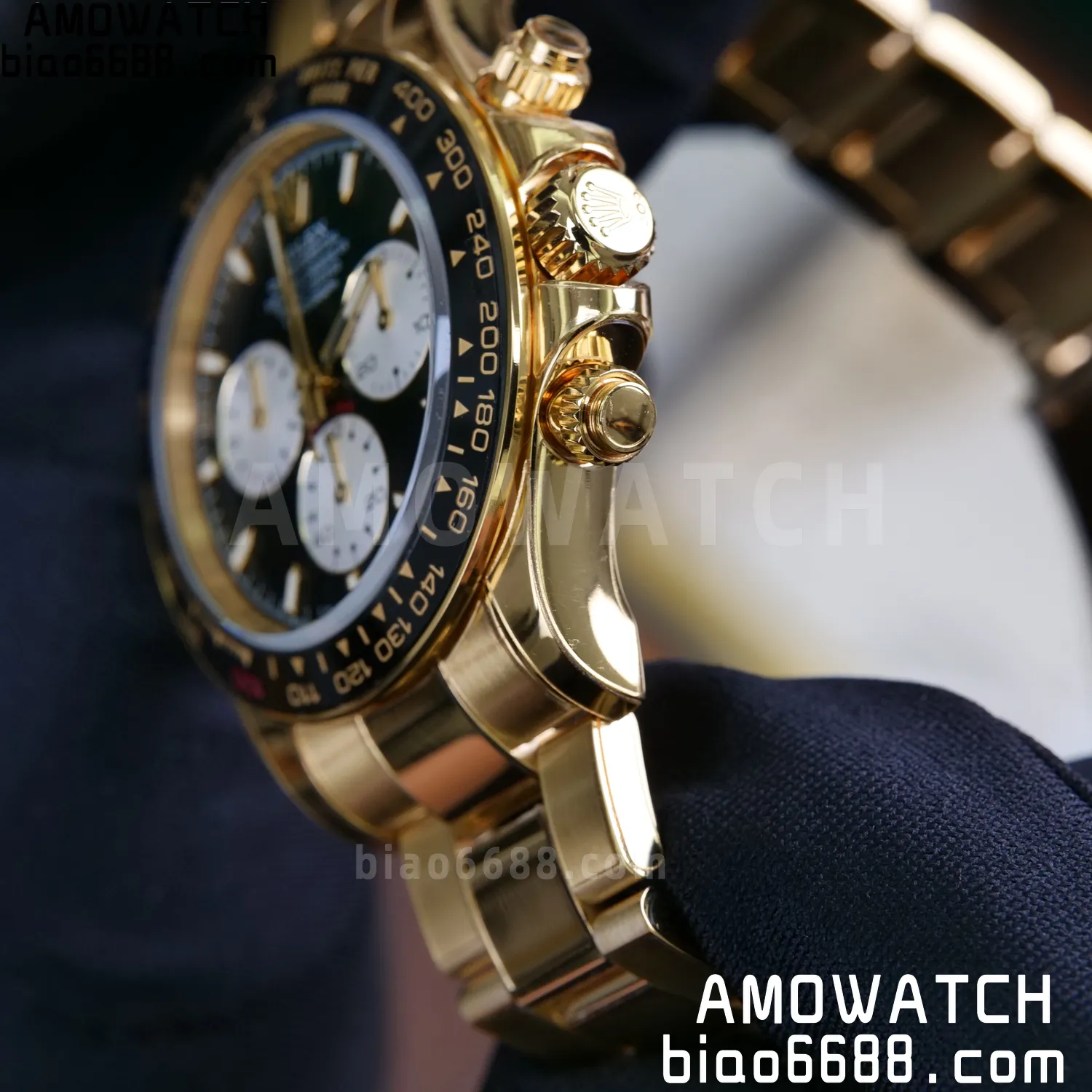 Custom Made Rolex Daytona 126529LN Le Mans QF 18K Yellow Gold Plated With Protective Film Applied 120 d3170d537c9115c AMO Watch