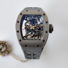RM055 Gray Ceramic UMI 1:1 Best Edition on Shark Rubber Strap RMUL2 Free Sprung