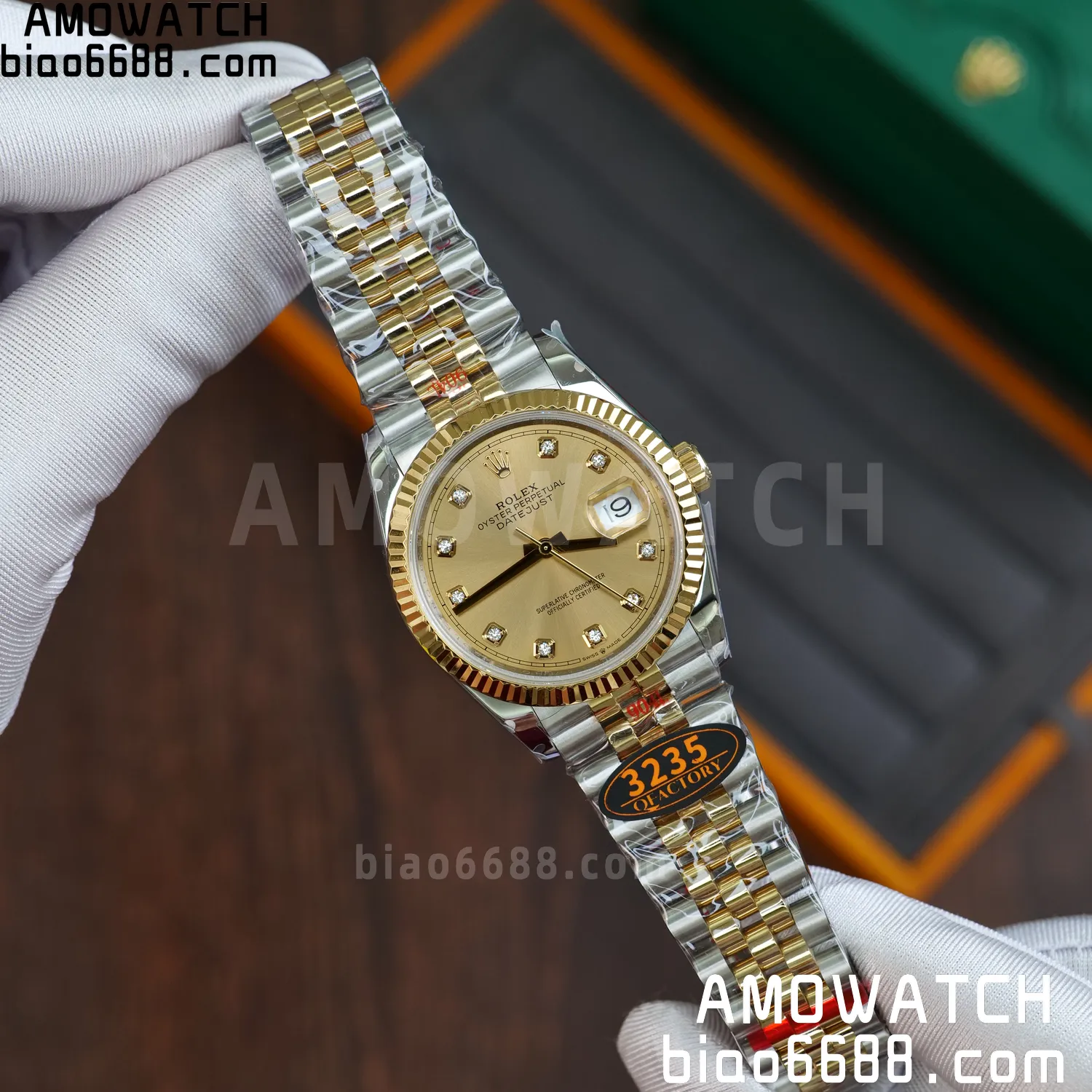Rolex DateJust 36mm 126233 SS/YG QF 1:1 Best Edition 904L Steel YG Diamonds Dial on Jubilee Bracelet DD3235(Gain Weight) 61 d8ead0984a488dc AMO Watch