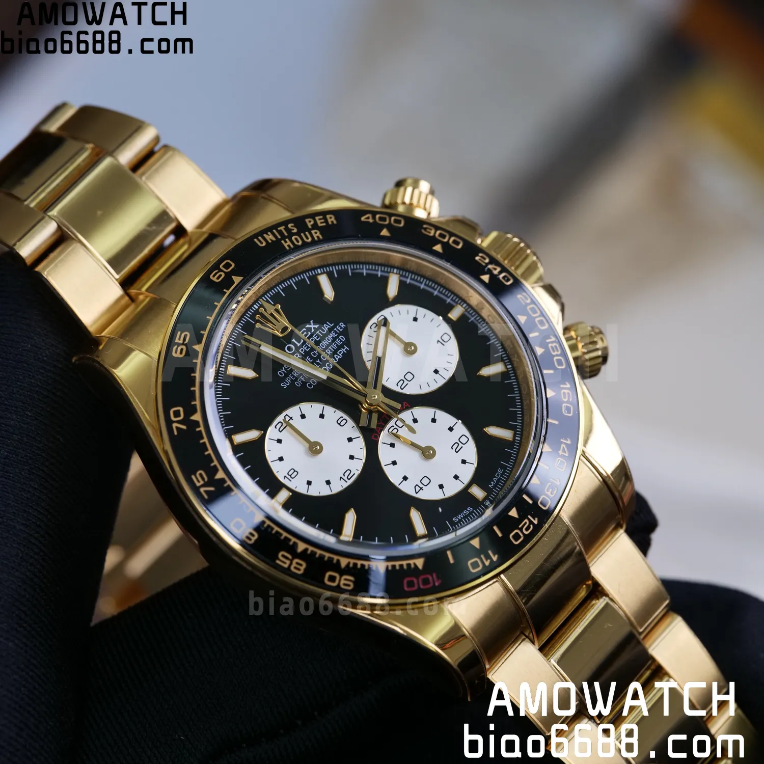 Custom Made Rolex Daytona 126529LN Le Mans QF 18K Yellow Gold Plated With Protective Film Applied 101 dad6e413f7f38ad AMO Watch