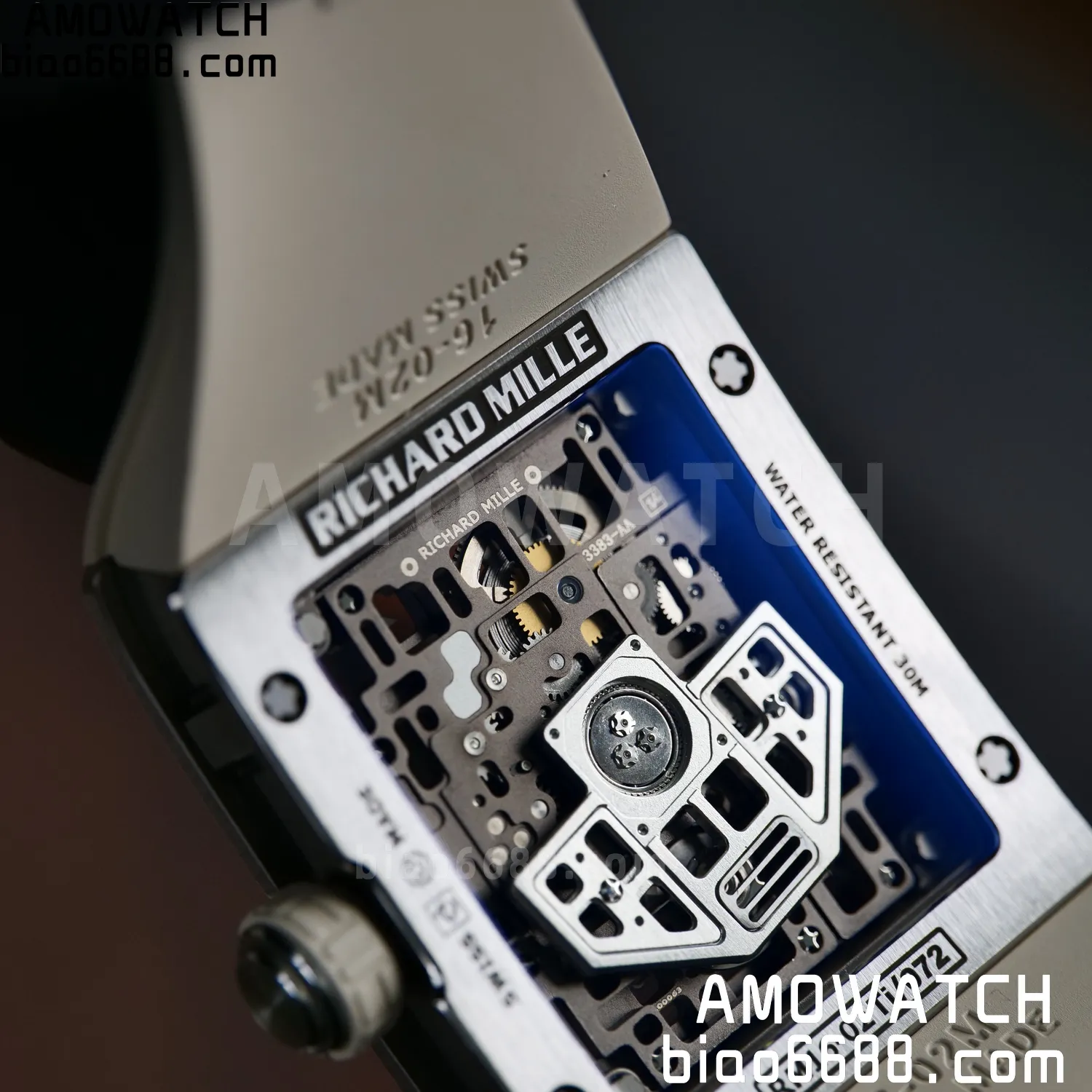 RICHARD MILLE Umi Maker's RM16-02 Titanium Skeleton Dial on Rubber strap CRMA9 Super Clone 127 daf8c8077ab69d3 AMO Watch