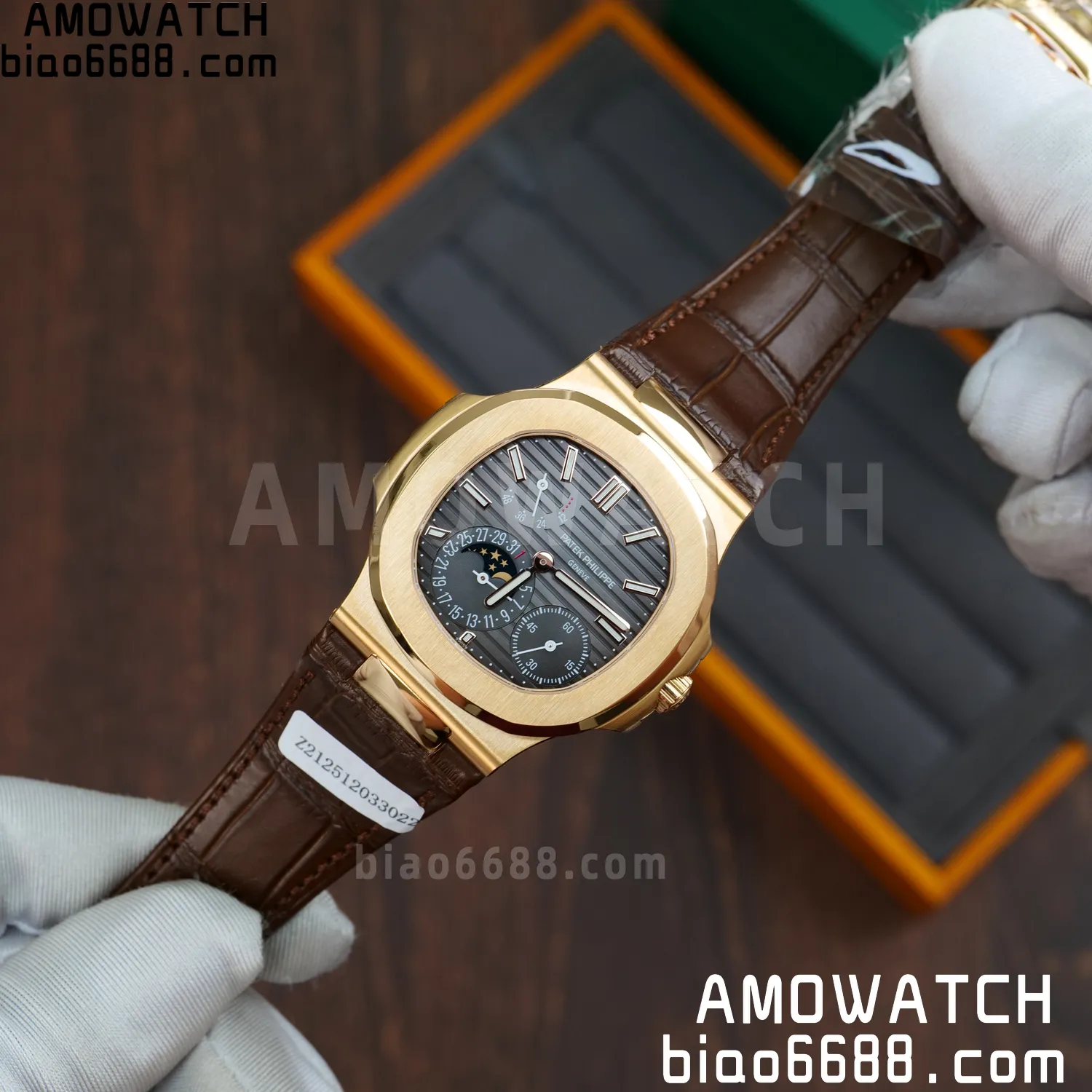 Custom Made PP Nautilus 5712 RG PPF 18K Real Rose Gold Plating 70 dd3d7d5202b7e73 AMO Watch