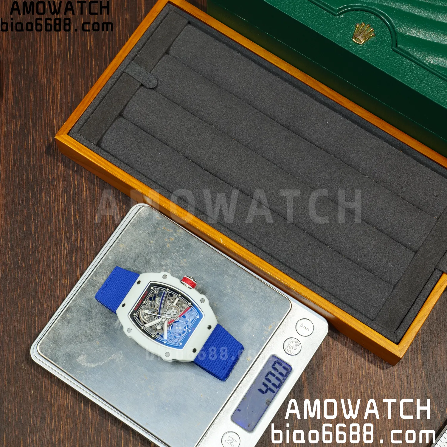 RICHARD MILLE RM67-02 White NTPT Best Edition France Dial on Blue Nylon strap CRMA7 Clone V9 79 dd6827e1ce1d01c 阿默表行AmoWatch