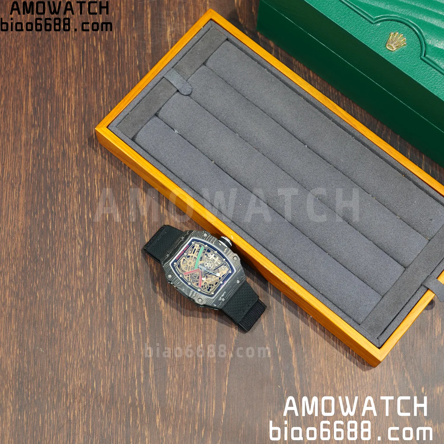 RICHARD MILLE RM67-02 Black NTPT AVF Best Edition UAE Dial on Black Nylon strap CRMA7 Clone 71 e182034b08d3636 AMO Watch