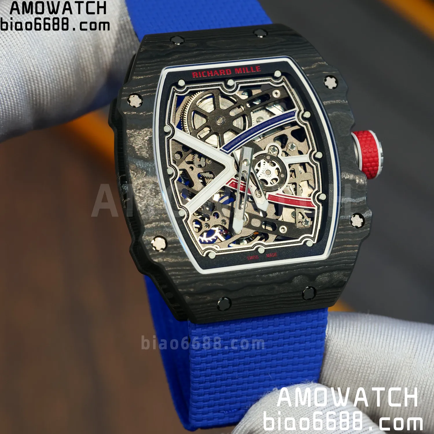 RICHARD MILLE RM67-02 Black NTPT Best Edition France Dial on Black Nylon strap CRMA7 Clone V9 87 e2e2cf7640c6f1b AMO Watch