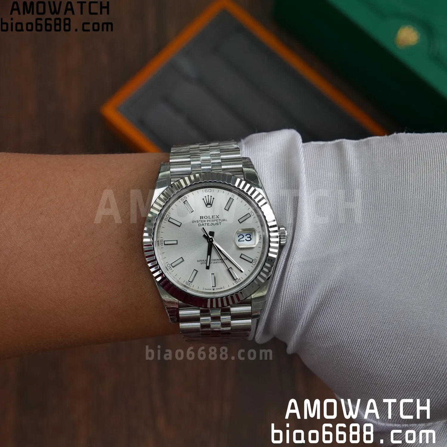 Rolex DateJust 41 126334 904L SS VSF 1:1 Best Edition Black Stick Dial on Jubilee Bracelet VS3235 V2 (133g) 90 e564560715f2101 AMO Watch