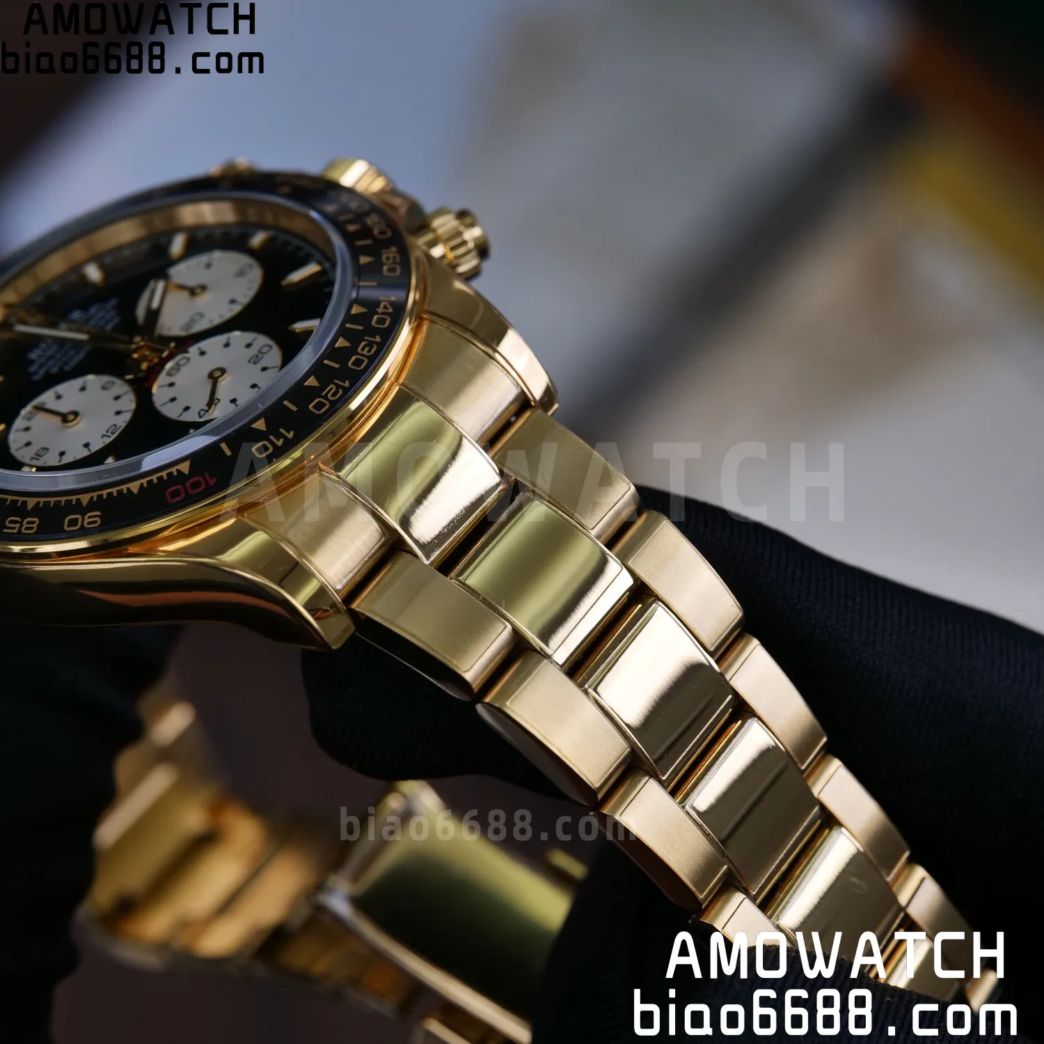 Custom Made Rolex Daytona 126529LN Le Mans QF 18K Yellow Gold Plated With Protective Film Applied 119 e6387096145b5bc AMO Watch