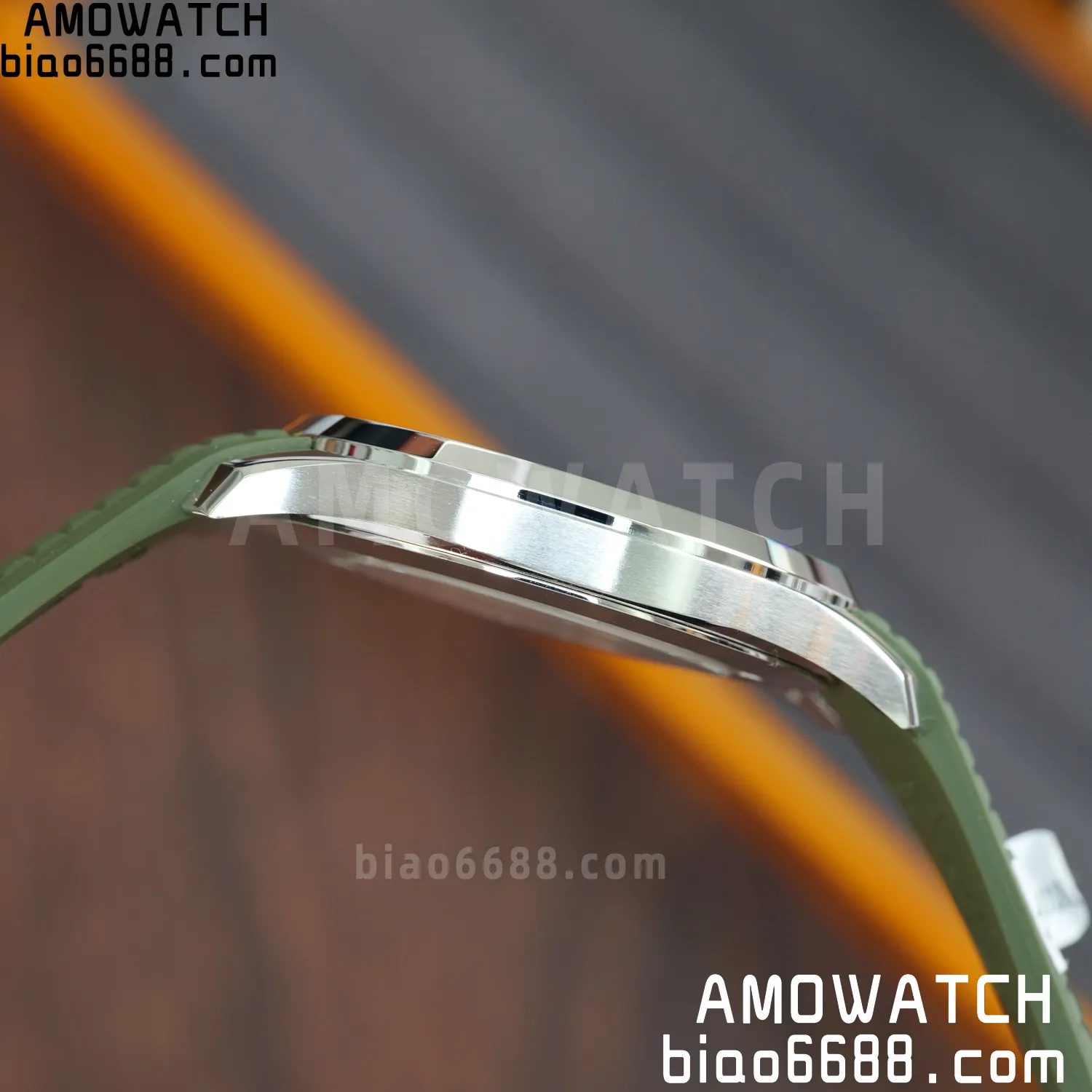 Custom Made PP Aquanaut 5168G 42mm Green Dial on Green Rubber Strap(Weighted) 73 e66b3ae19f90dbc 阿默表行AmoWatch