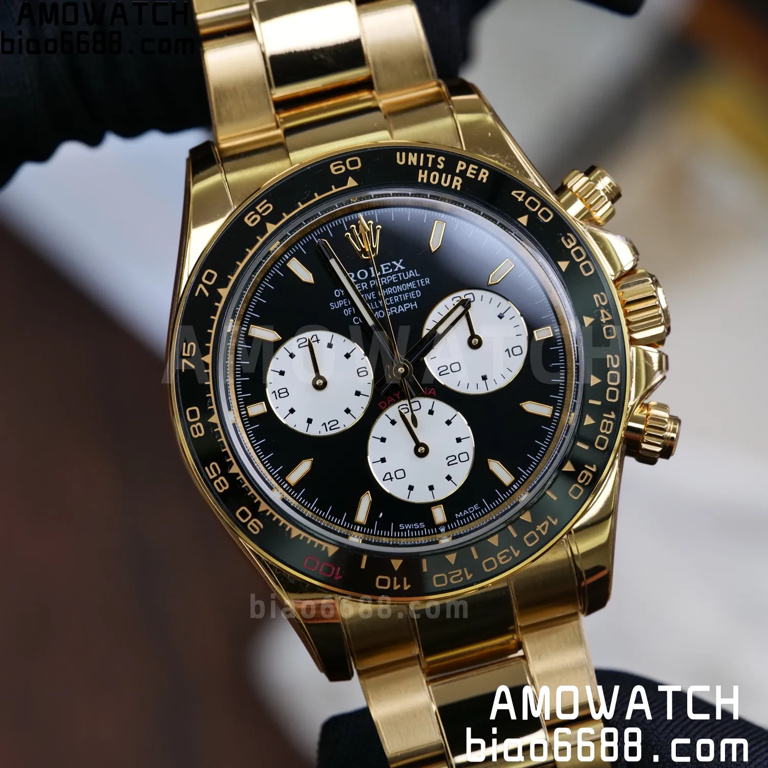 Custom Made Rolex Daytona 126529LN Le Mans QF 18K Yellow Gold Plated With Protective Film Applied 105 f215bf6be3c291d AMO Watch