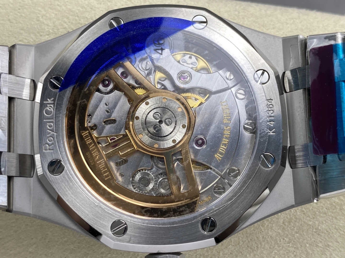 AP Royal Oak 41mm 15500 SS VSF1:1 Best Edition Blue Textured Dial on SS Bracelet A4302 Super Clone 32 f2cd8b8b544f8b9 AMO Watch