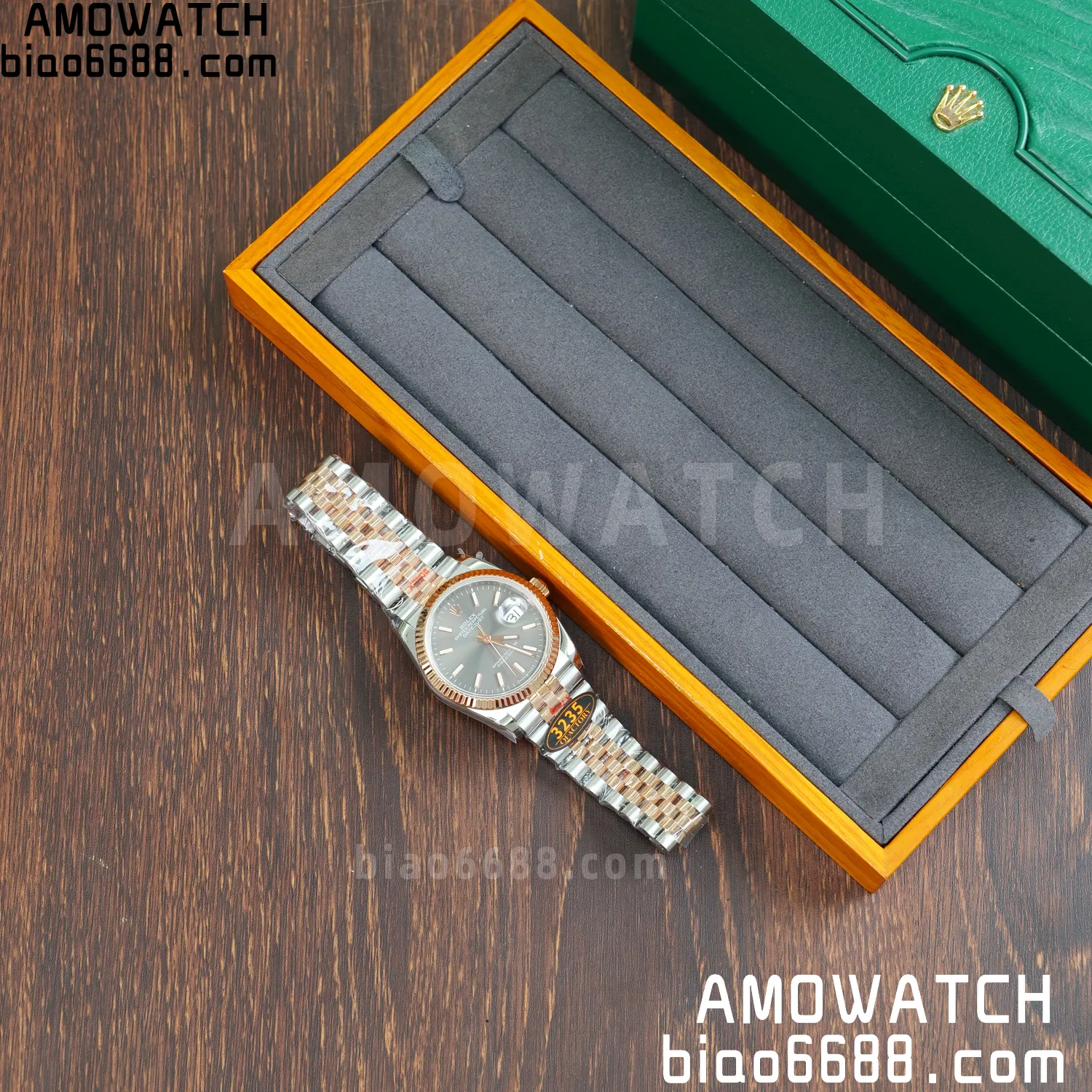 Rolex DateJust 36mm 126233 SS/RG QF 1:1 Best Edition 904L Steel Grey Dial on Jubilee Bracelet DD3235(Gain Weight) 62 f3048b181572a82 AMO Watch