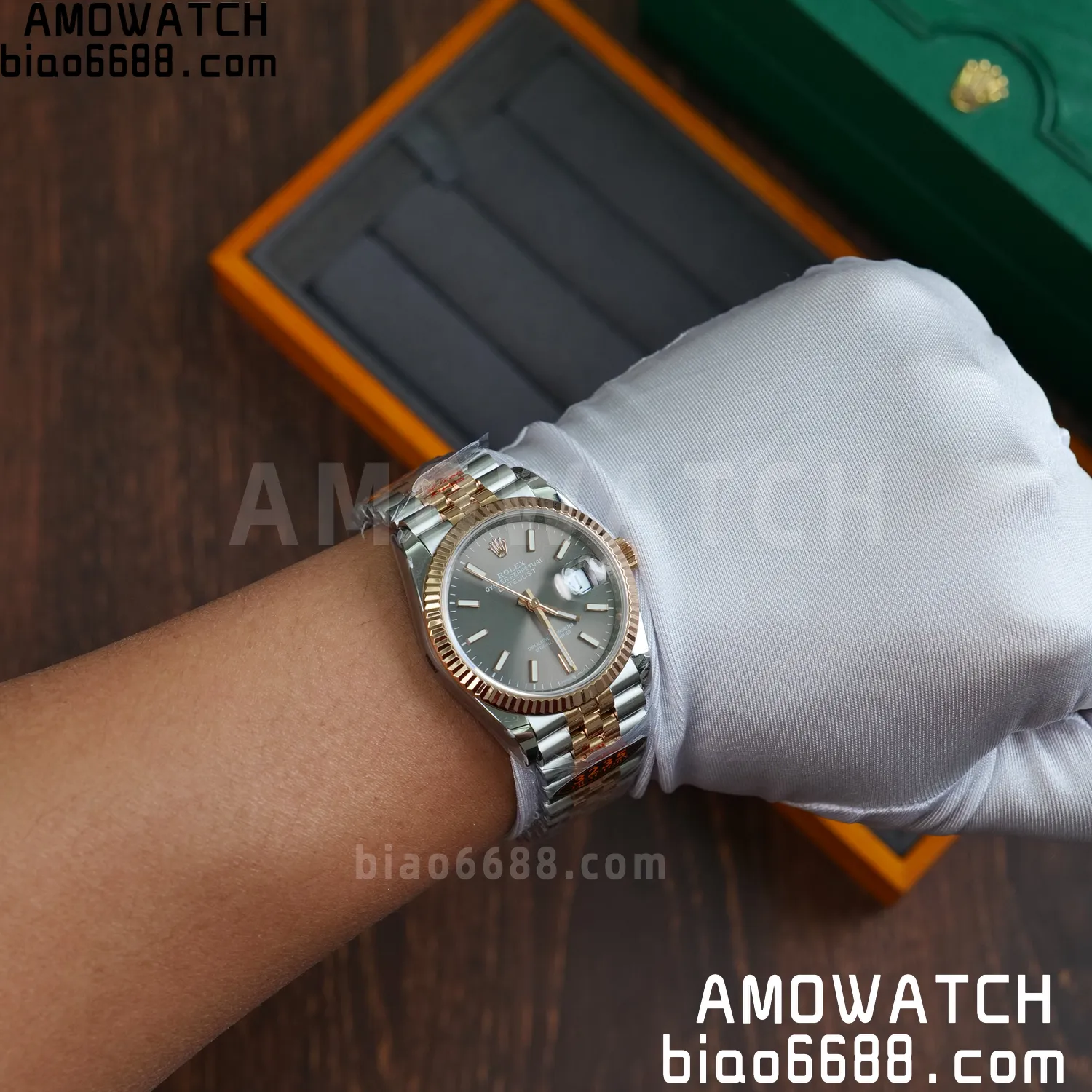 Rolex DateJust 36mm 126233 SS/RG QF 1:1 Best Edition 904L Steel Grey Dial on Jubilee Bracelet DD3235(Gain Weight) 89 f416e7b02ea07b1 AMO Watch