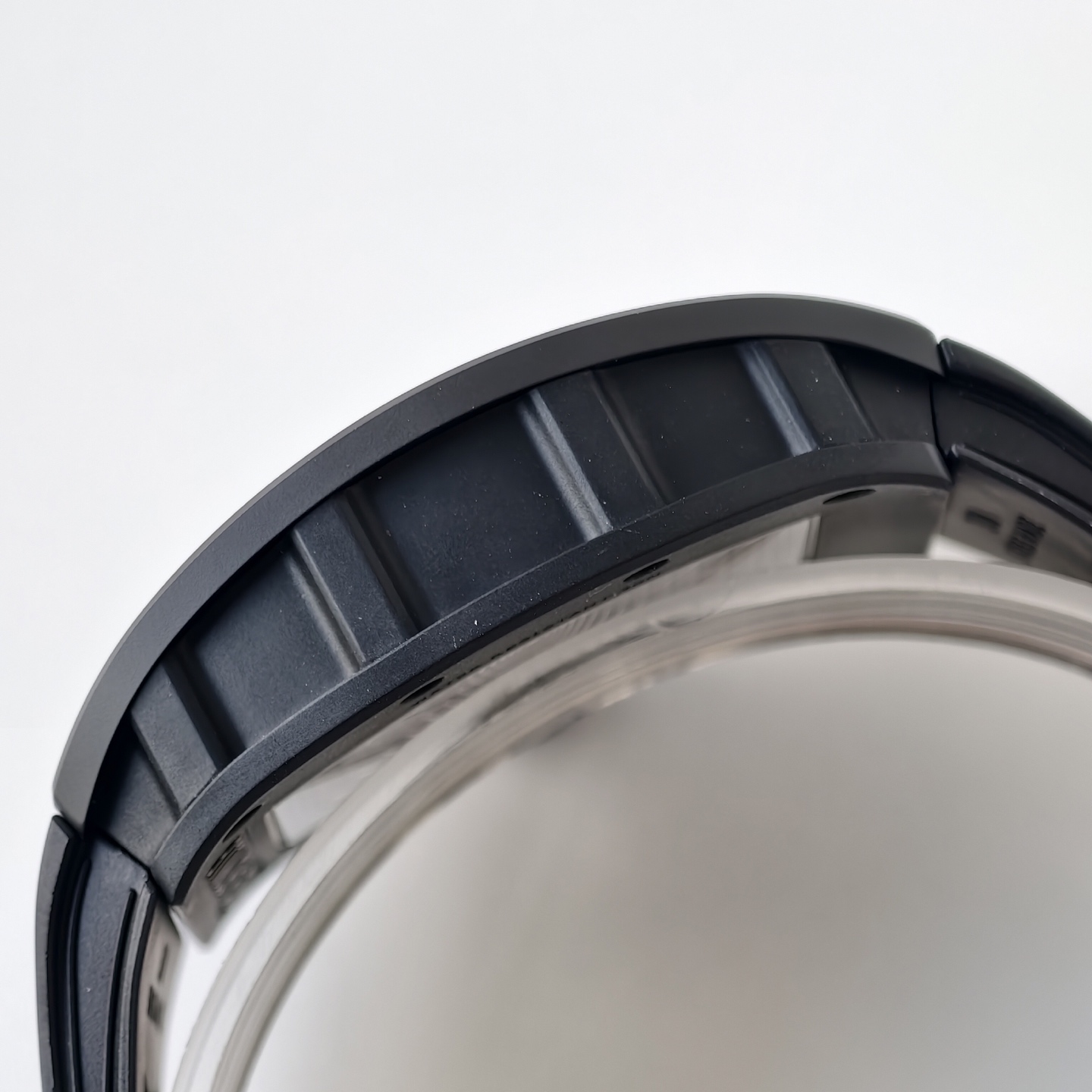 Richard Mille RM055 Black Ceramic UMI 1:1 Best Edition on Black/Red Inner Bezel on Shark Rubber Strap RMUL2 Free Sprung 25 f647a1fb47d5cb5 AMO Watch