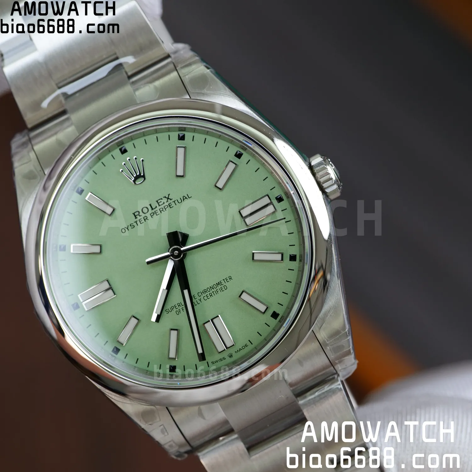 Rolex Oyster Perpetual 124300 41mm VSF 1:1 Best Edition 904L Steel Green Dial VS3235 59 f6c8ed2fbbe93f0 AMO Watch