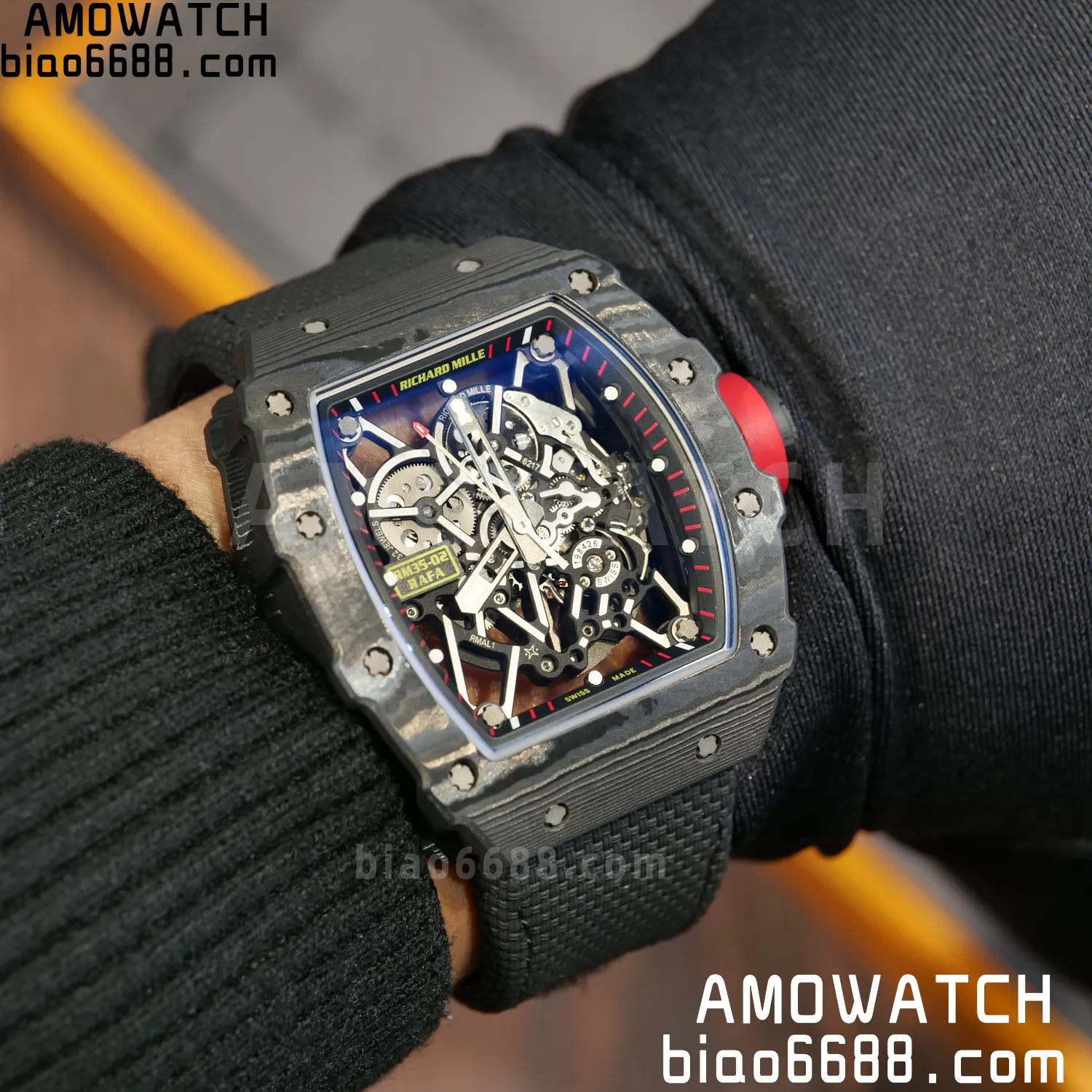 Custom Made RICHARD MILLE RM35-02 RM3502 NTPT APSF Free Sprung 106 f82ebf11ce28279 AMO Watch