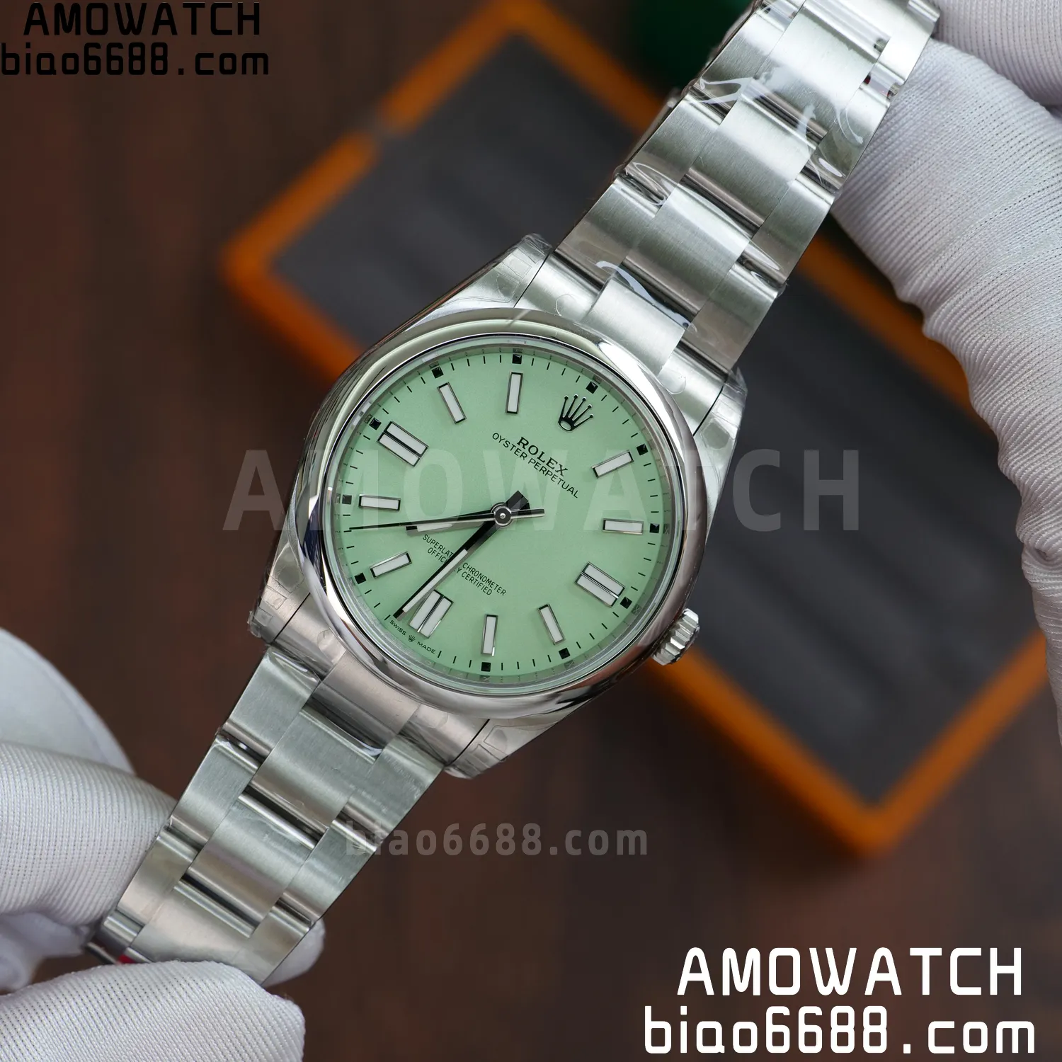 Rolex Oyster Perpetual 124300 41mm VSF 1:1 Best Edition 904L Steel Green Dial VS3235 56 f8730d4f3112632 AMO Watch