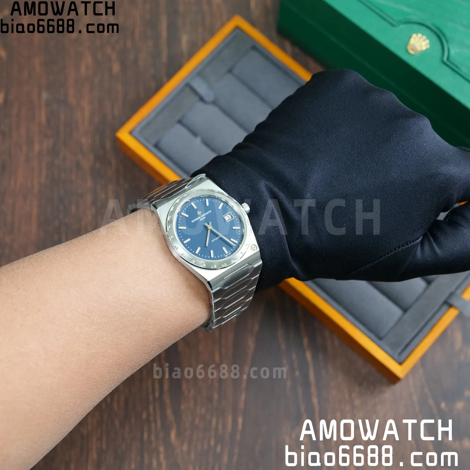 VC Historiques 4200H/222 SS PPF 1:1 Best Edition Blue Dial on SS Bracelet A2455 102 fb4f13d6b96aea8 AMO Watch