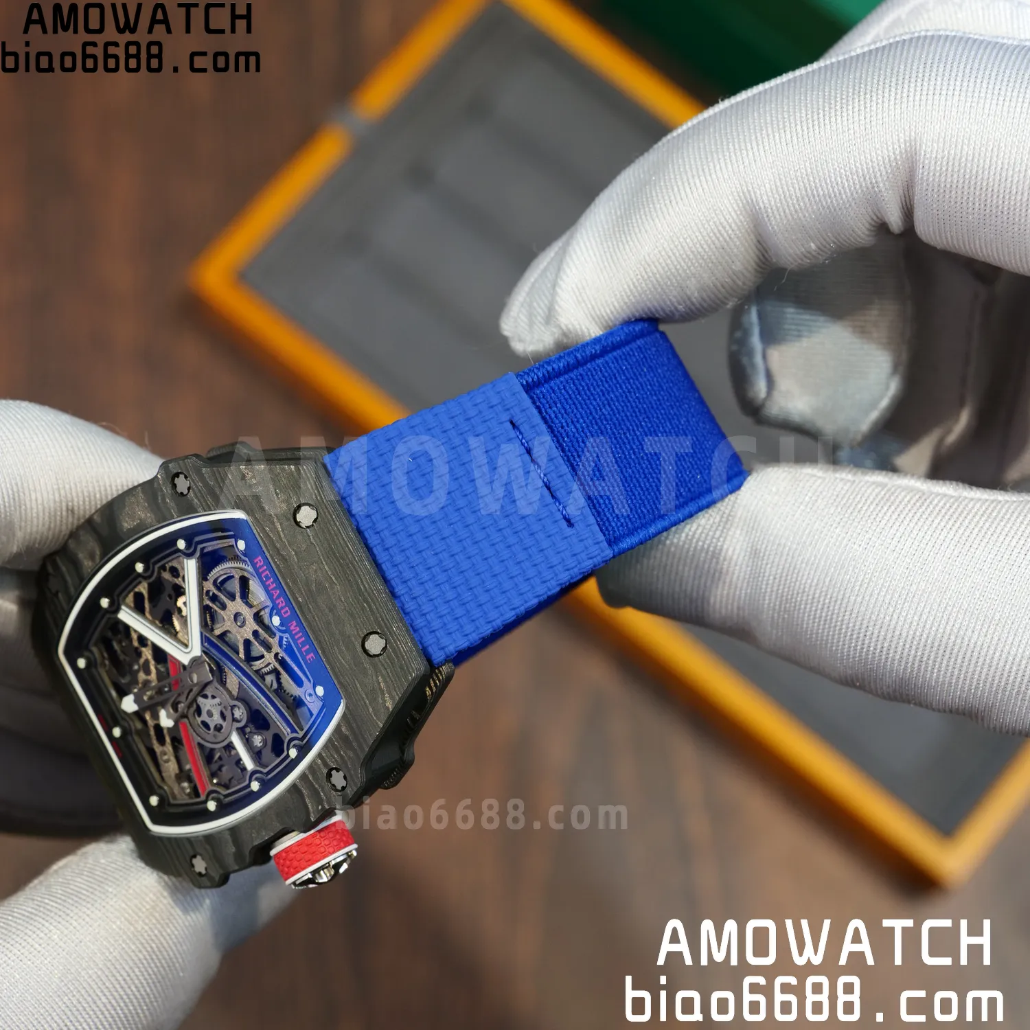 RICHARD MILLE RM67-02 Black NTPT Best Edition France Dial on Black Nylon strap CRMA7 Clone V9 75 fb862cce686d12c AMO Watch