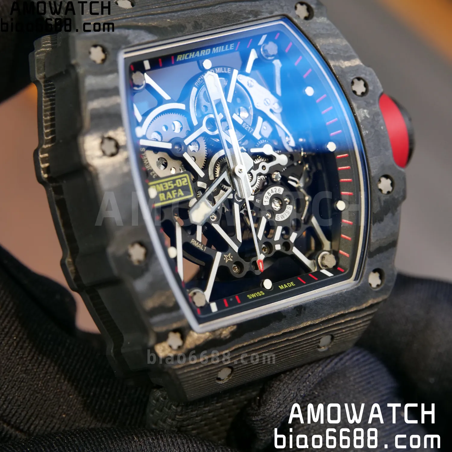 Custom Made RICHARD MILLE RM35-02 RM3502 NTPT APSF Free Sprung 96 fec6e1474d1dda8 AMO Watch