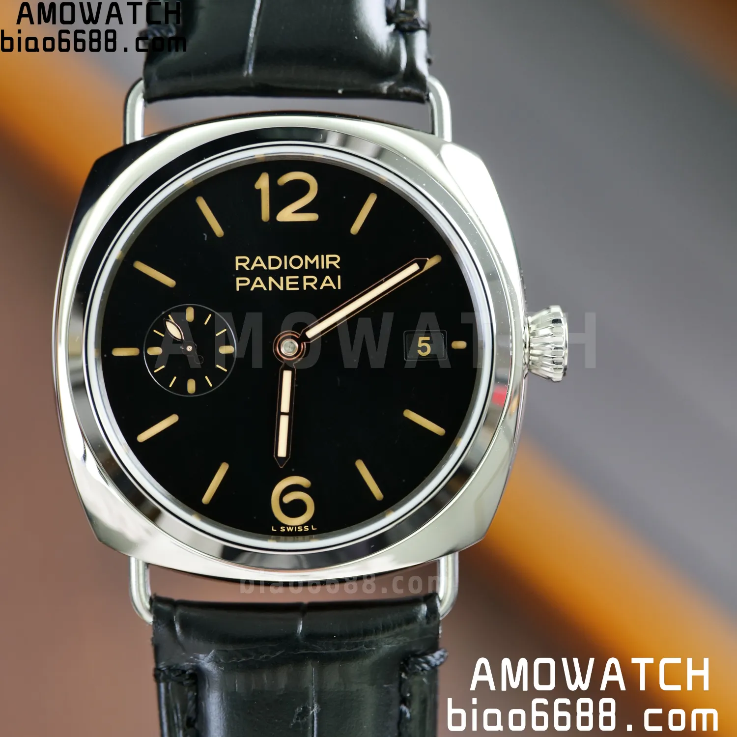 Panerai PAM01294 PAM1294 Y Radiomir TTF 1:1 Best Edition Black Dial on Black Leather Strap P900 71 029d6f72c7787b0 AMO Watch